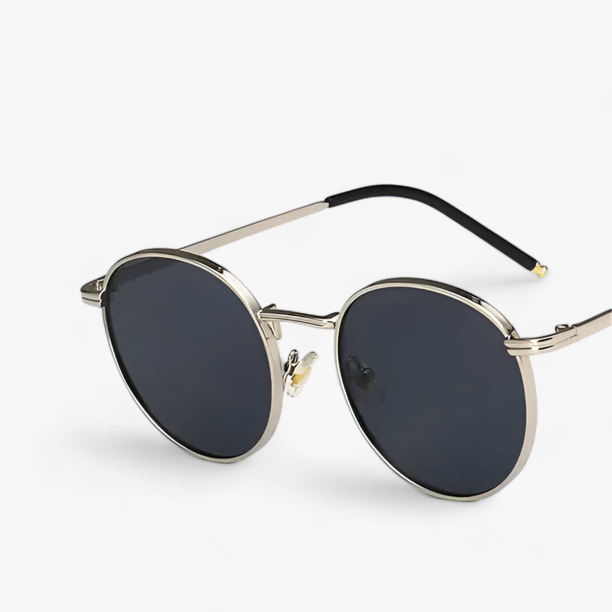 Occhiali da sole di design - Lenti rotonde versatili per l'uso quotidiano - Grigio argento - 1.85inch 1.97inch ADULT ALLOY China (mainland) design EYEWEAR gootrades lenti Mainland China NONE occhiali occhiali sole Polycarbonate punk quotidiano rotonde Round Sun Glasses sole sunglasses UV400 WOMEN - Concept Palermo