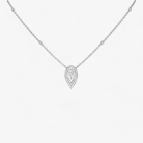 Collana con gocce d'acqua brillanti - Eleganza in ogni goccia Lana - Argento - 3.1g 925 acqua brillanti Classic collana collana gocce eleganza Fine GDTC gocce goccia jewelry Mainland China PENDANTS silver Sterling Water Drop YES Zircon - Concept Palermo