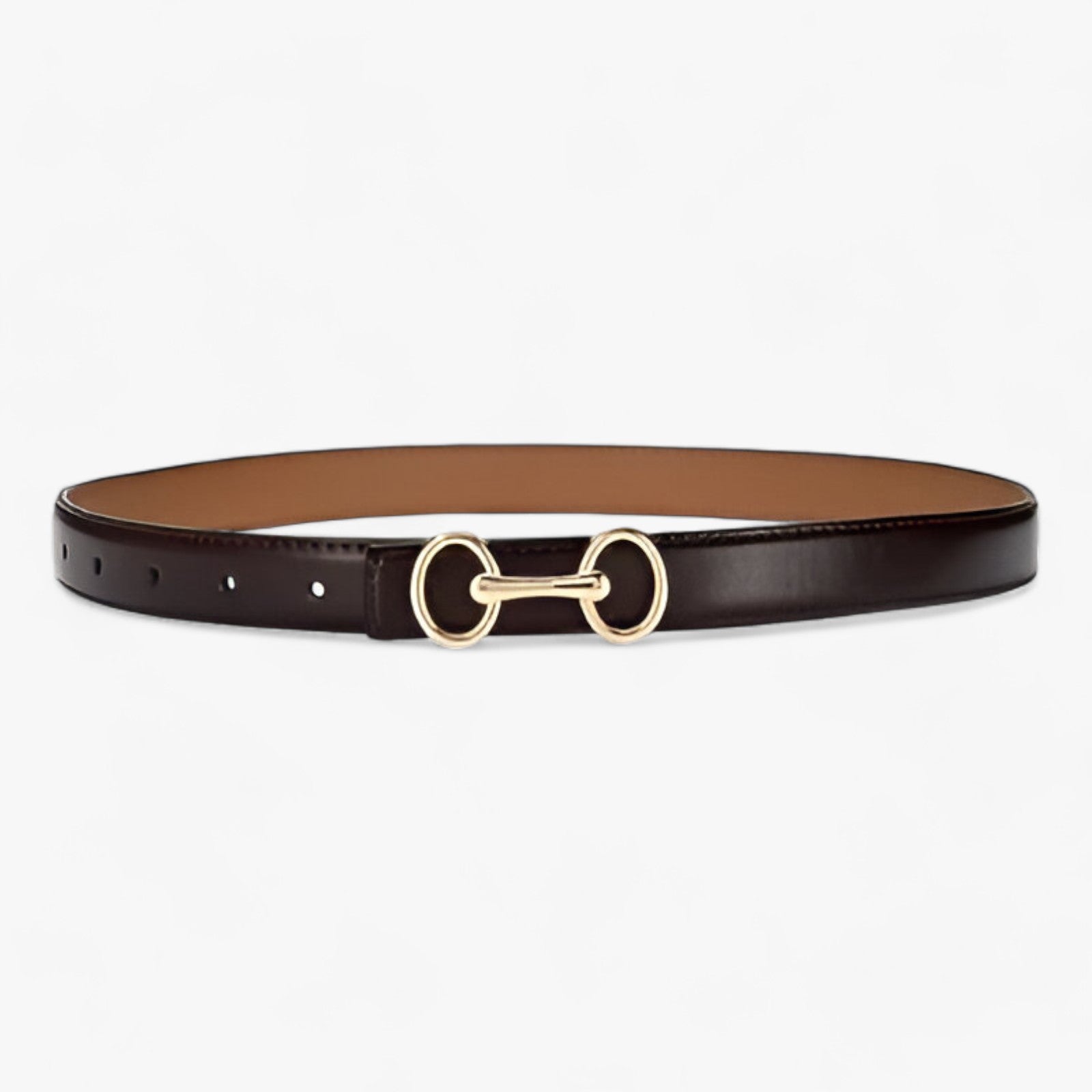 Cintura Donna in Vera Pelle Nera/Marrone – Elegante, Versatile per Ogni Occasione - - 2.4cm ADULT Belts cintura cintura pelle cowskin donna fashion Mainland China occasione ogni pelle Solid versatile WOMEN women's belt Zhejiang - Concept Palermo