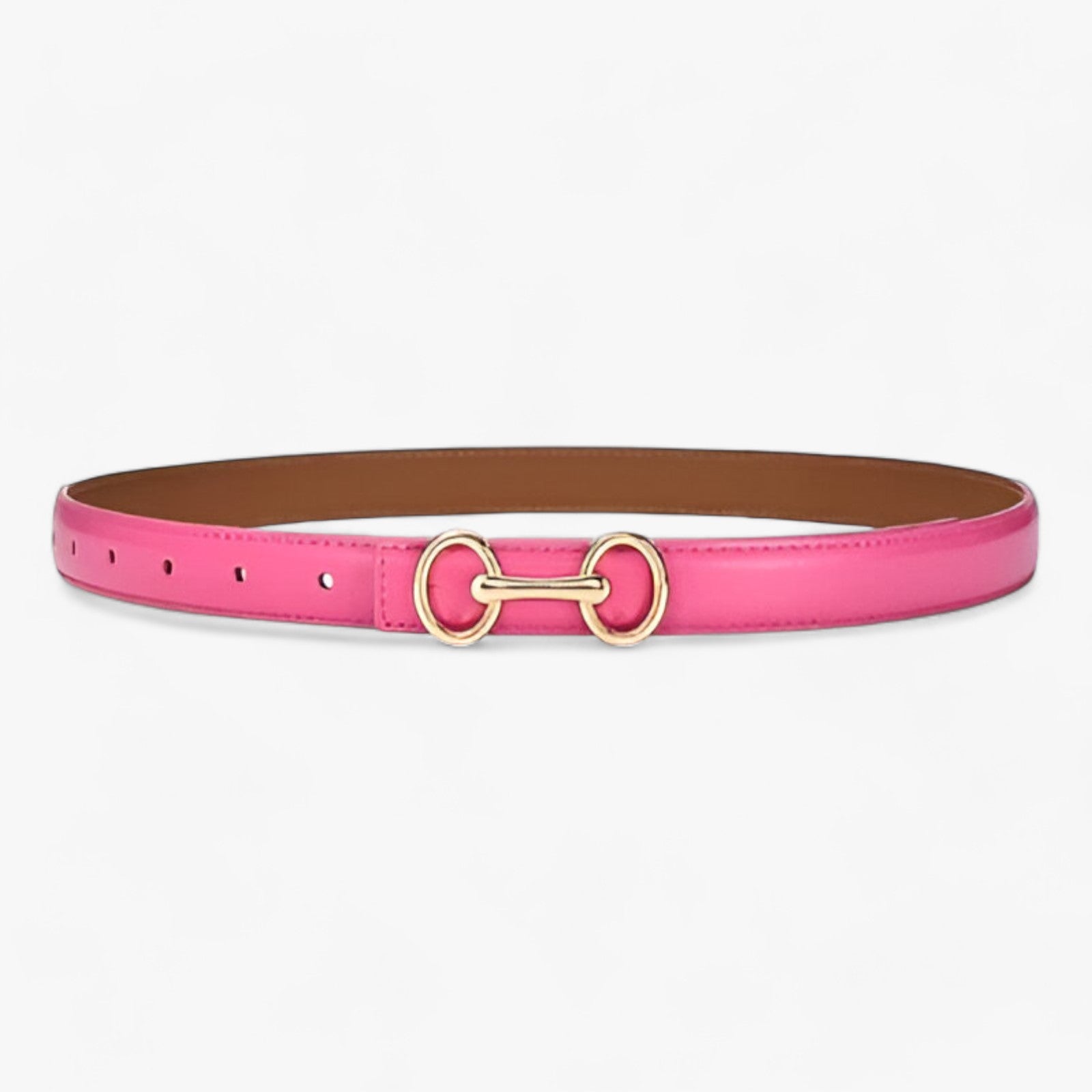Cintura Donna in Vera Pelle Nera/Marrone – Elegante, Versatile per Ogni Occasione - Rosa - 2.4cm ADULT Belts cintura cintura pelle cowskin donna fashion Mainland China occasione ogni pelle Solid versatile WOMEN women's belt Zhejiang - Concept Palermo