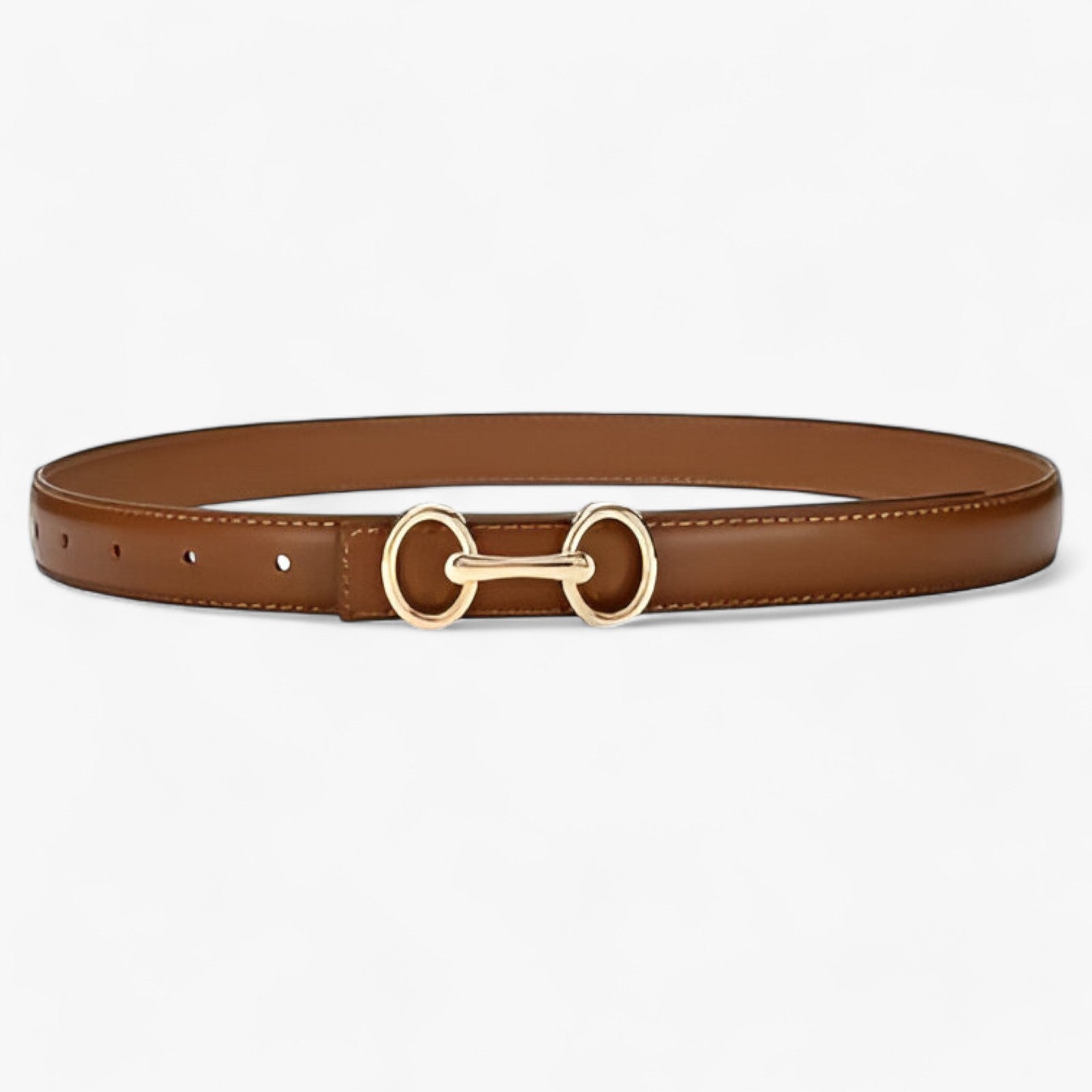 Cintura Donna in Vera Pelle Nera/Marrone – Elegante, Versatile per Ogni Occasione - Marrone - 2.4cm ADULT Belts cintura cintura pelle cowskin donna fashion Mainland China occasione ogni pelle Solid versatile WOMEN women's belt Zhejiang - Concept Palermo