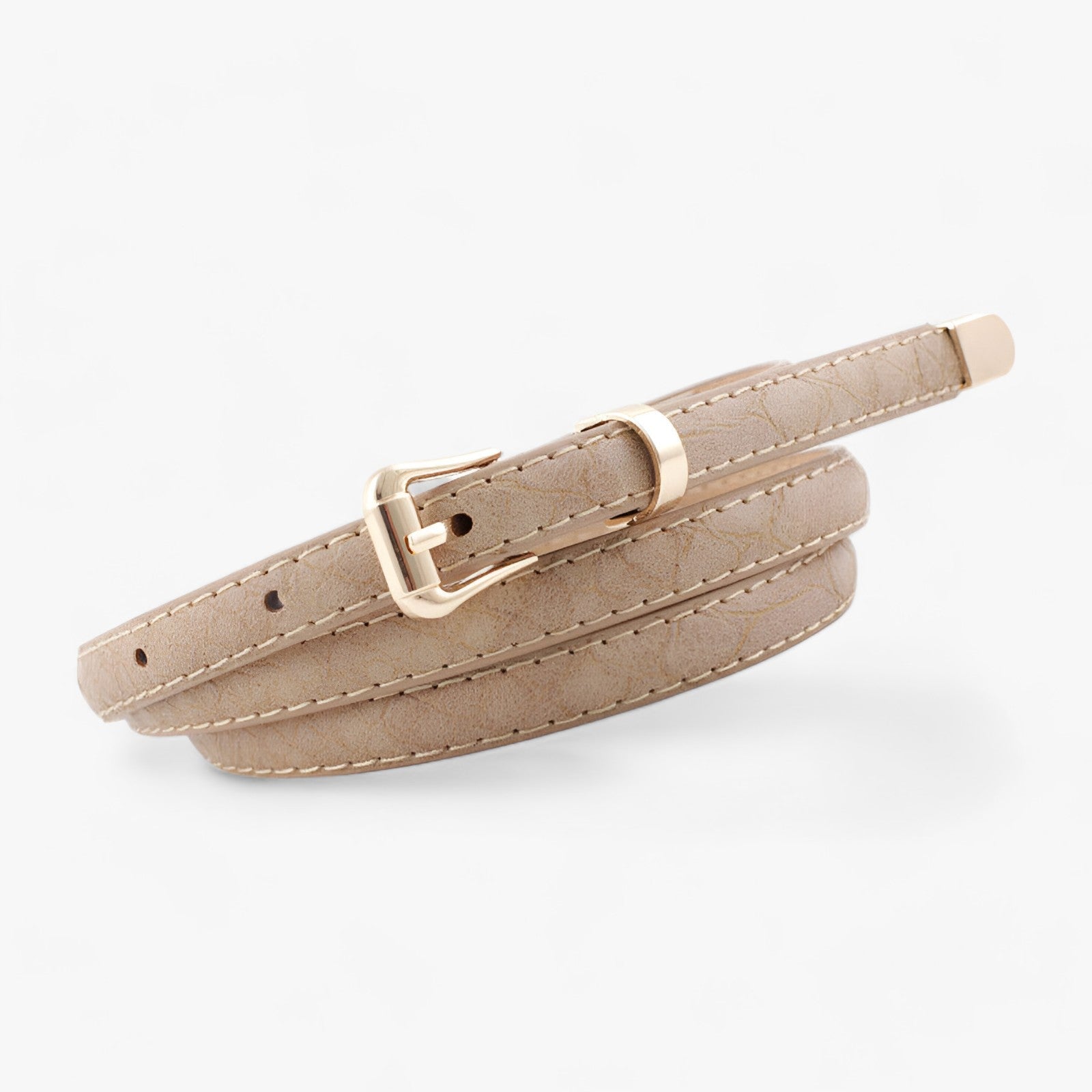 Cintura da donna in motivo serpente – Stilosa e alla moda - Beige - 1.1cm ADULT alla Alloy Belts Casual cintura cintura donna donna Home Mainland China moda motivo Party PU serpente Solid stilosa Wholesale WOMEN Workplace - Concept Palermo