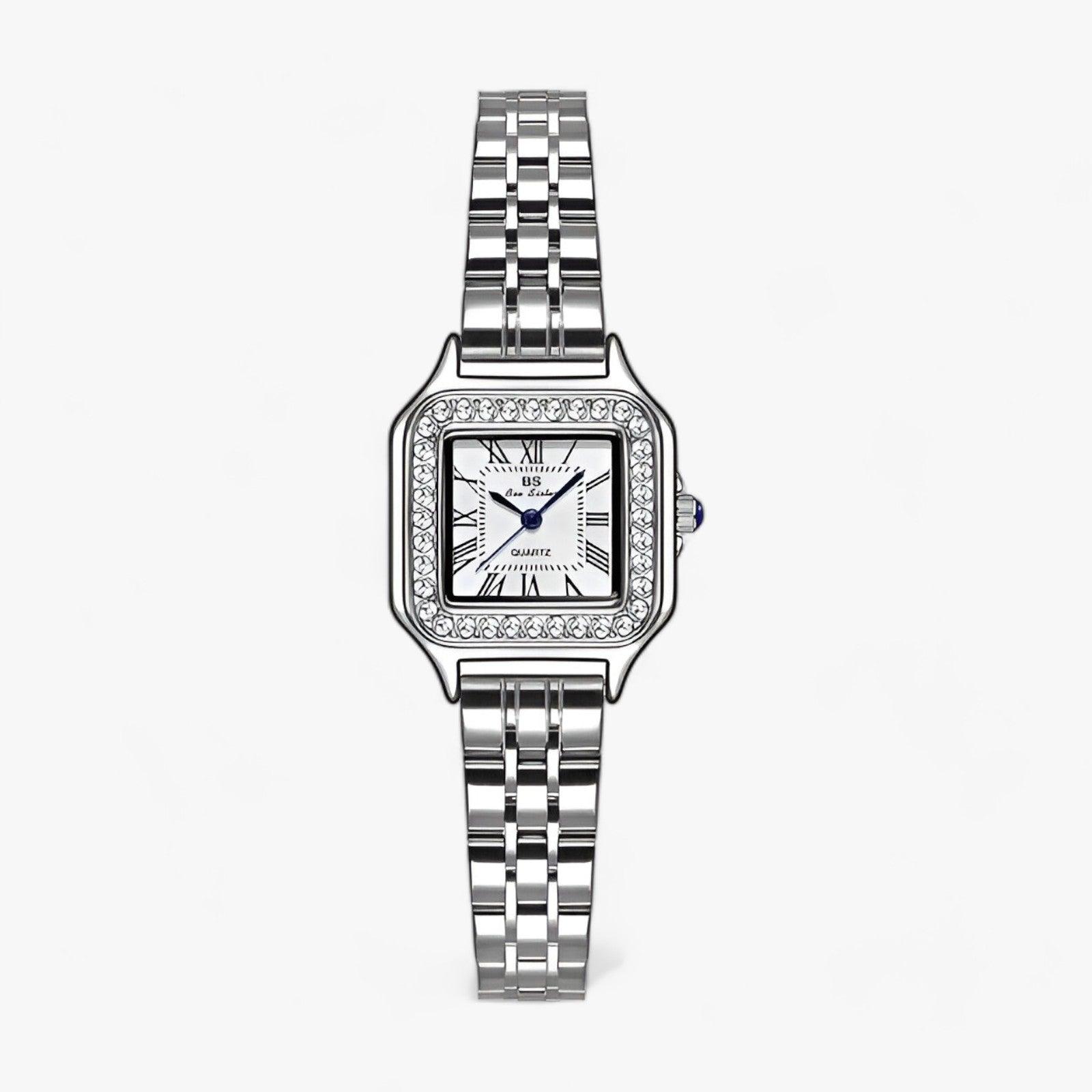 Orologio in acciaio inossidabile - Eleganza e comfort Donna - Argento - 10mm 1776 21cm 24mm 3Bar 8mm acciaio ALLOY Bracelet Clasp BS bee sister CE comfort donna DRESS eleganza Hardlex inossidabile Mainland China No package orologio orologio acciaio Quartz Square Stainless Steel watches Water Resistant - Concept Palermo