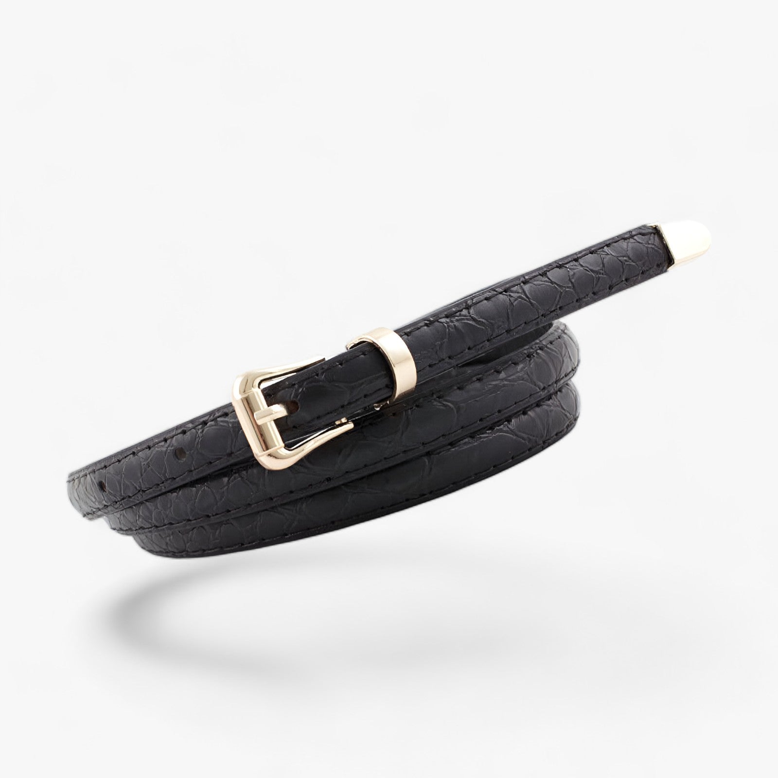 Cintura da donna in motivo serpente – Stilosa e alla moda - Nero - 1.1cm ADULT alla Alloy Belts Casual cintura cintura donna donna Home Mainland China moda motivo Party PU serpente Solid stilosa Wholesale WOMEN Workplace - Concept Palermo