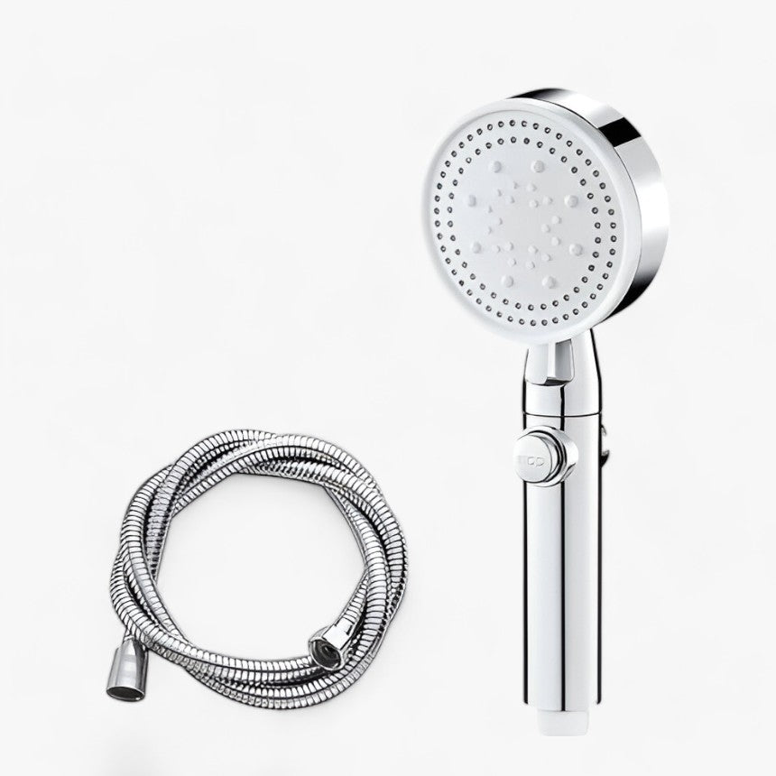 Soffione doccia - Docce potenti e personalizzabili Uomo - Stile 1 - Tubo flessibile argento - ABS Plastic CE docce doccia Fixed Support Type Hand Hold home & garden Mainland China No None personalizzabili potenti Round shower head Single Head soffione soffione doccia uomo Water Saving Shower Heads - Concept Palermo