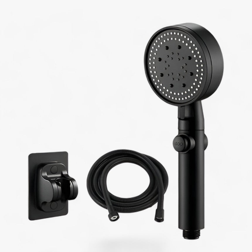 Soffione doccia - Docce potenti e personalizzabili Uomo - Stile 1-Set nero - ABS Plastic CE docce doccia Fixed Support Type Hand Hold home & garden Mainland China No None personalizzabili potenti Round shower head Single Head soffione soffione doccia uomo Water Saving Shower Heads - Concept Palermo