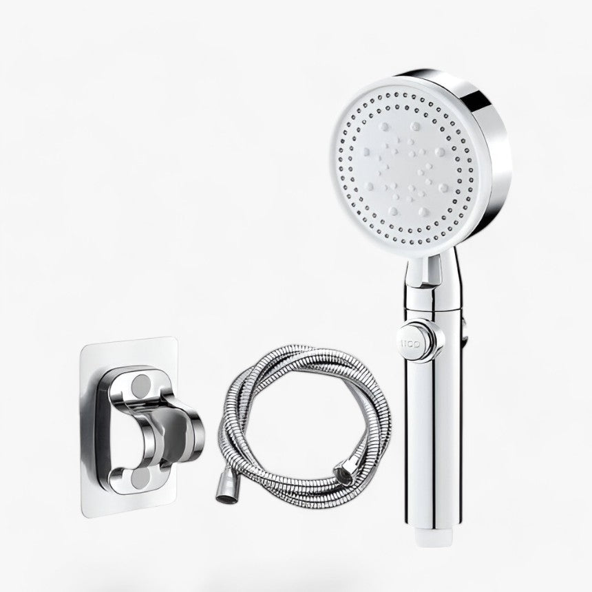 Soffione doccia - Docce potenti e personalizzabili Uomo - Stile 1 - Set argento - ABS Plastic CE docce doccia Fixed Support Type Hand Hold home & garden Mainland China No None personalizzabili potenti Round shower head Single Head soffione soffione doccia uomo Water Saving Shower Heads - Concept Palermo