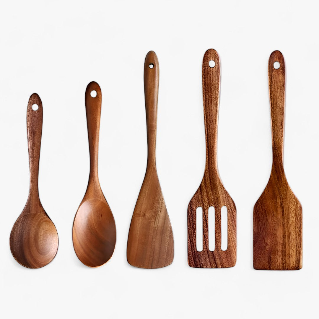 Set di posate da 7 pezzi TeakCraft Migliorate la vostra esperienza culinaria Lino - 2 - culinaria esperienza home & garden lino Mainland China migliorate pezzi posate posate pezzi - Concept Palermo