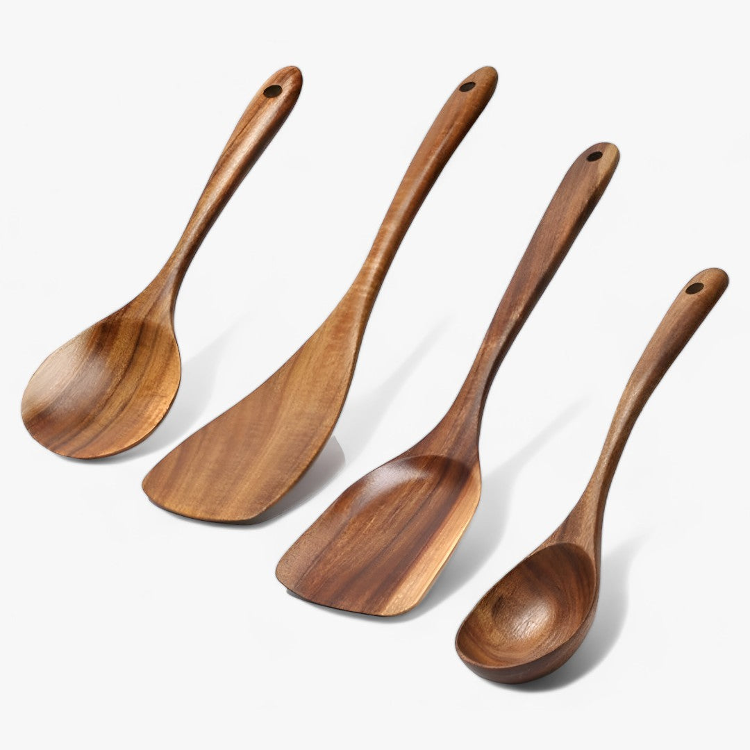 Set di posate da 7 pezzi TeakCraft Migliorate la vostra esperienza culinaria Lino - 1 - culinaria esperienza home & garden lino Mainland China migliorate pezzi posate posate pezzi - Concept Palermo