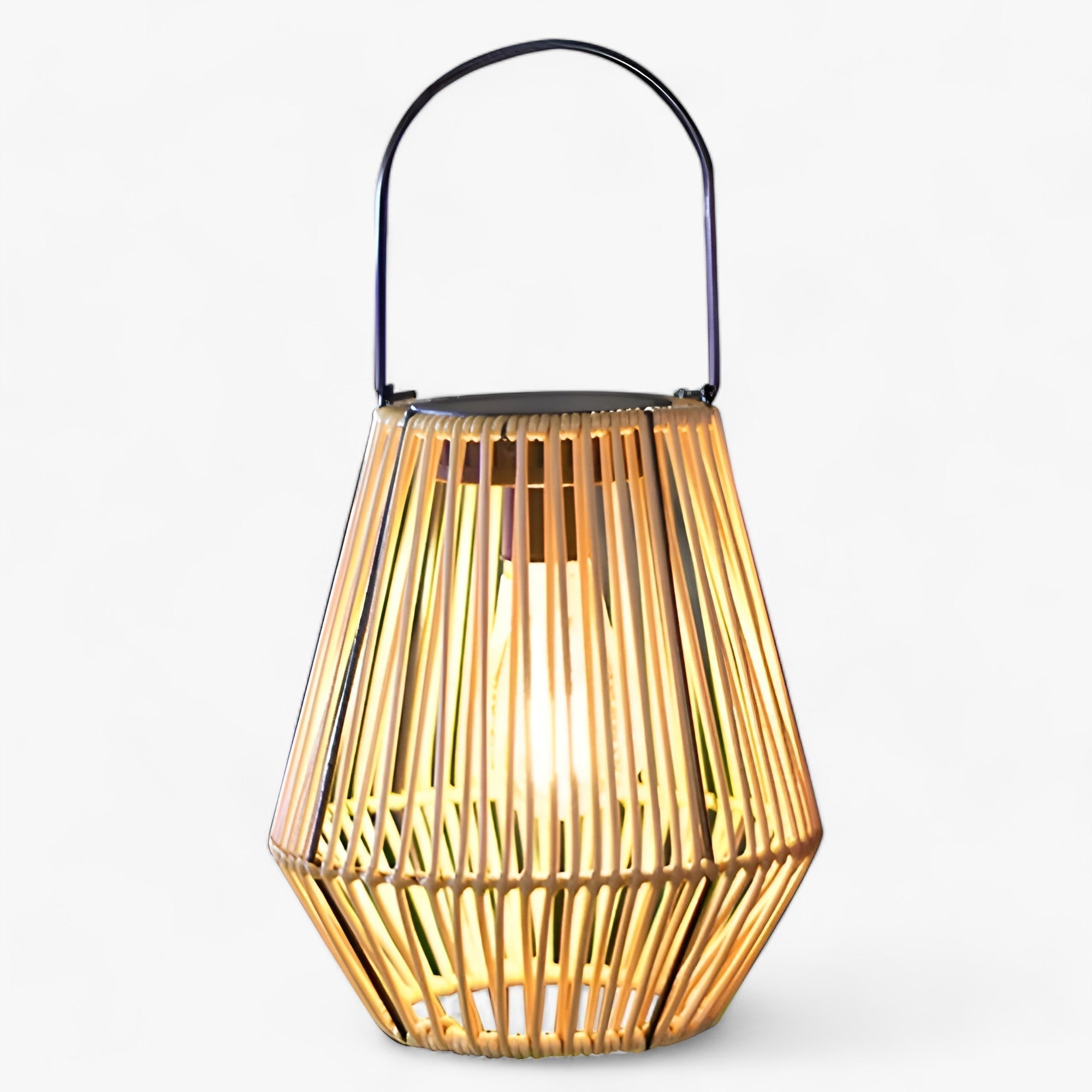 Lampada solare - Per migliorare l'ambiente esterno - - ambiente Bamboo esterno home & garden lampada lampada solare LED bulbs migliorare Modern Style Outdoor Solar Lantern Rattan Bamboo Lamp SOLAR solare - Concept Palermo