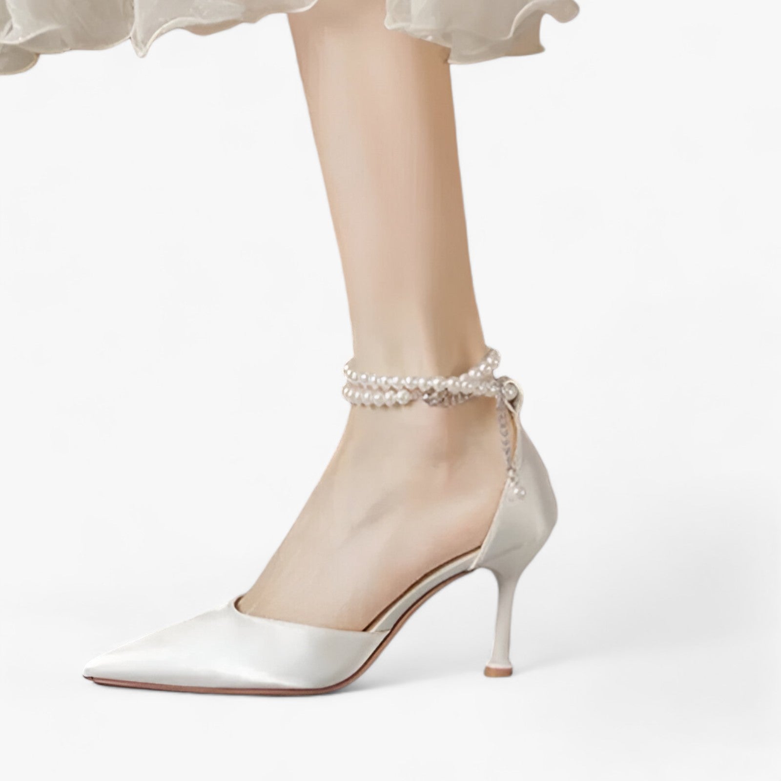 Magnifici Tacchi da Sposa – Un Raffinamento Ineguagliabile Donna - - ADULT Ankle Strap basic BONDED LEATHER Casual Classics donna Fits true to size High (5cm-8cm) ineguagliabile Jiashusen Lace-up magnifici magnifici tacchi Mainland China No Open raffinamento Rubber sandals Silk Solid sposa tacchi take your normal size Thin Heels women sandals - Concept Palermo