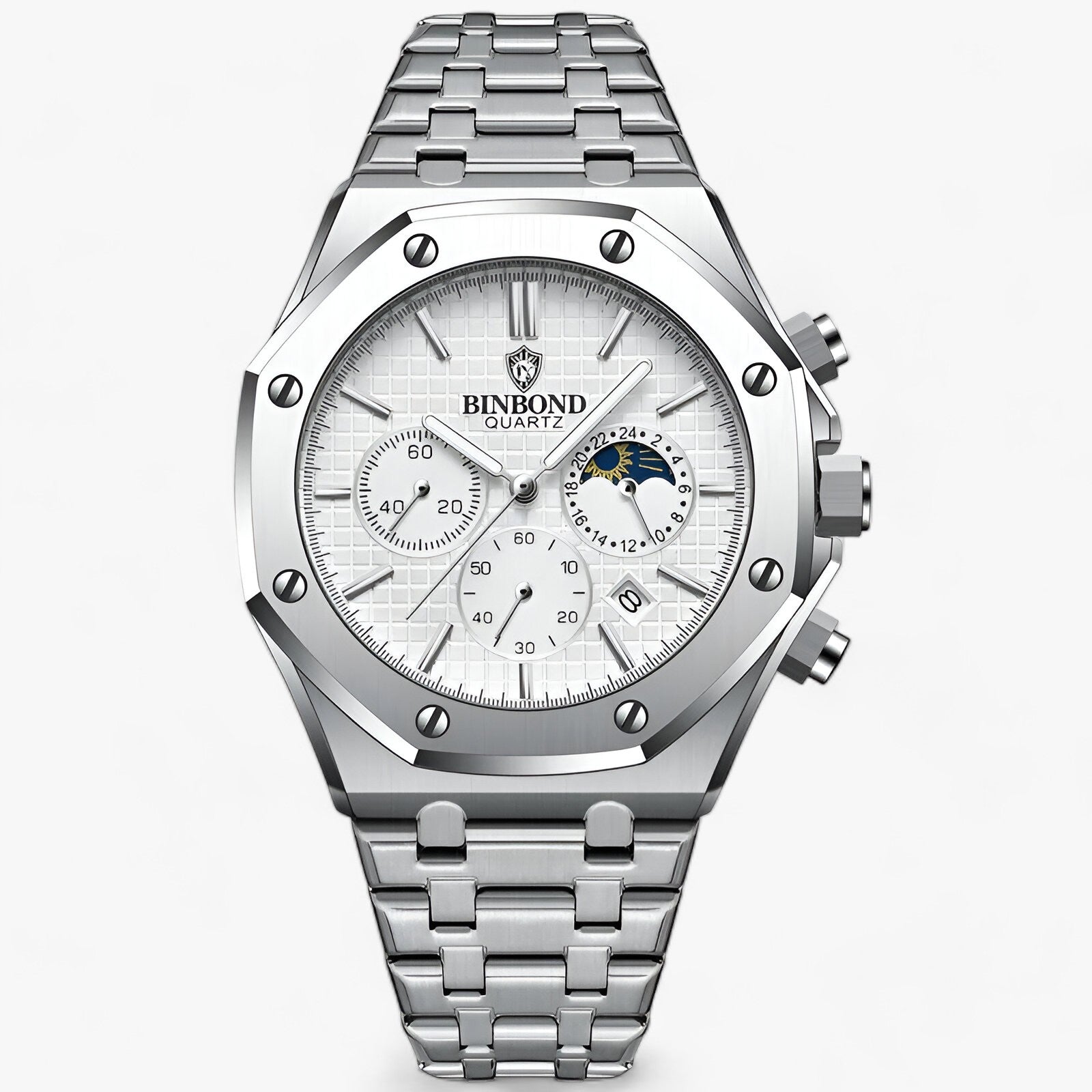 Orologio al Quarzo - Aspetto con Prestazioni Solide - Argento-bianco - accessoires aspetto horloges orologio orologio quarzo prestazioni quarzo solide watches - Concept Palermo