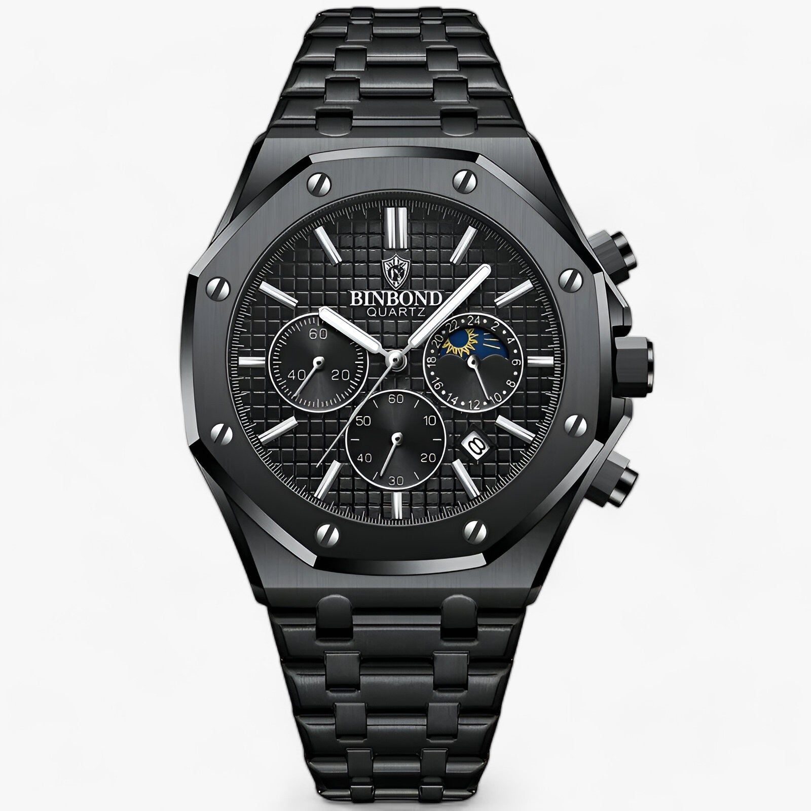 Orologio al Quarzo - Aspetto con Prestazioni Solide - Completamente nero - accessoires aspetto horloges orologio orologio quarzo prestazioni quarzo solide watches - Concept Palermo