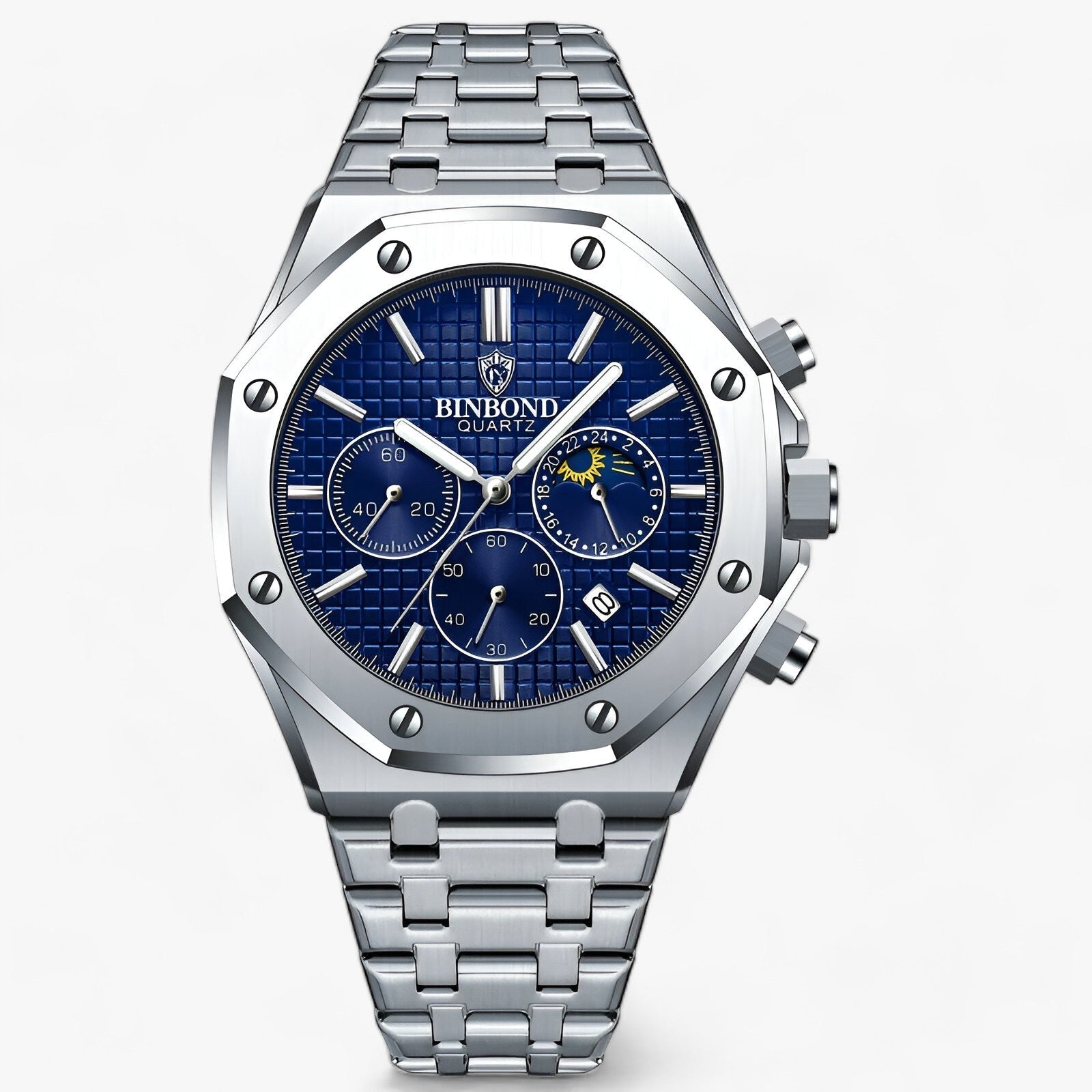 Orologio al Quarzo - Aspetto con Prestazioni Solide - Argento-blu - accessoires aspetto horloges orologio orologio quarzo prestazioni quarzo solide watches - Concept Palermo