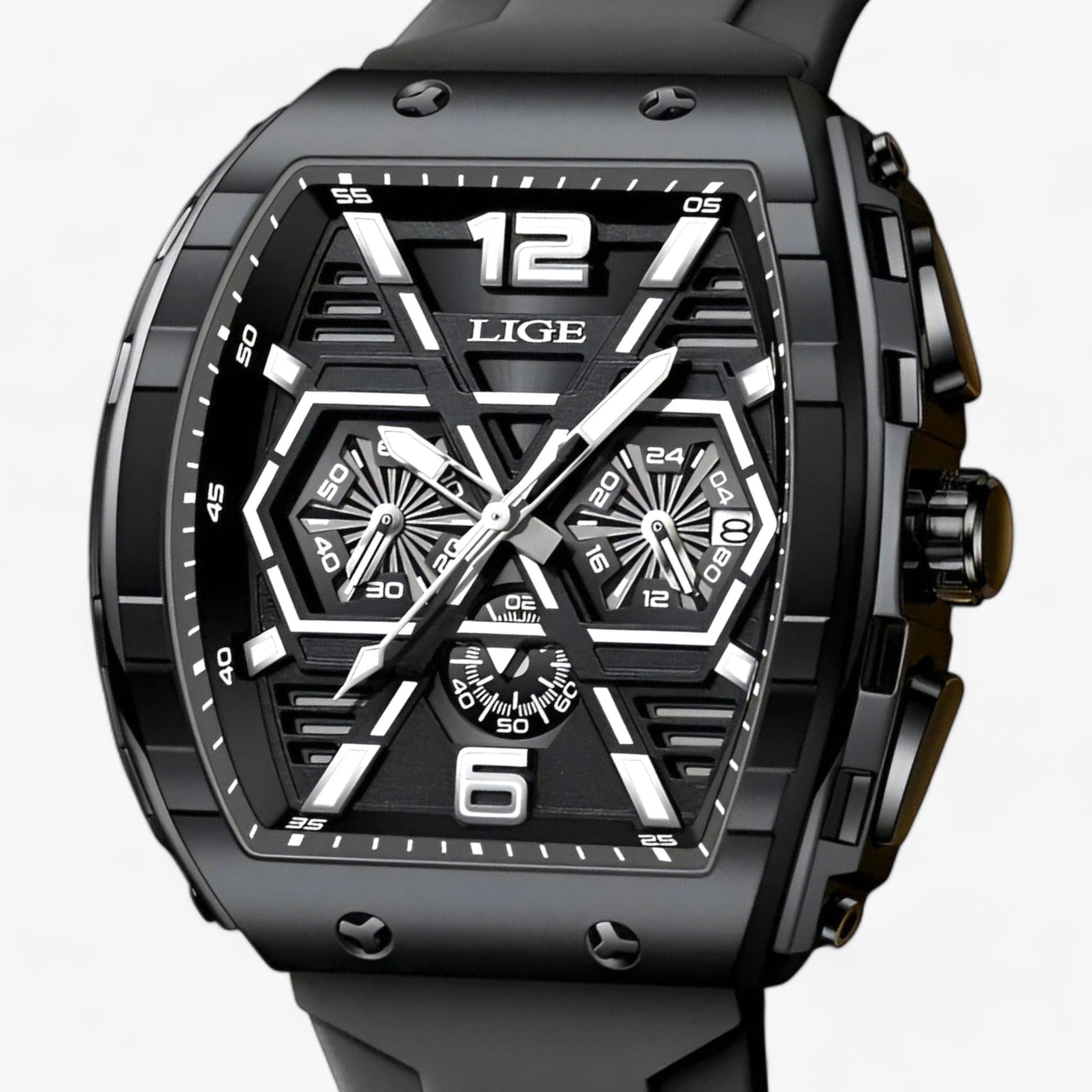 Orologio al Quarzo Esclusivo Resistente all'Acqua - Trasforma il Tuo Aspetto con Precisione Uomo - Nero - acqua aspetto esclusivo men orologio orologio quarzo precisione quarzo resistente - Concept Palermo