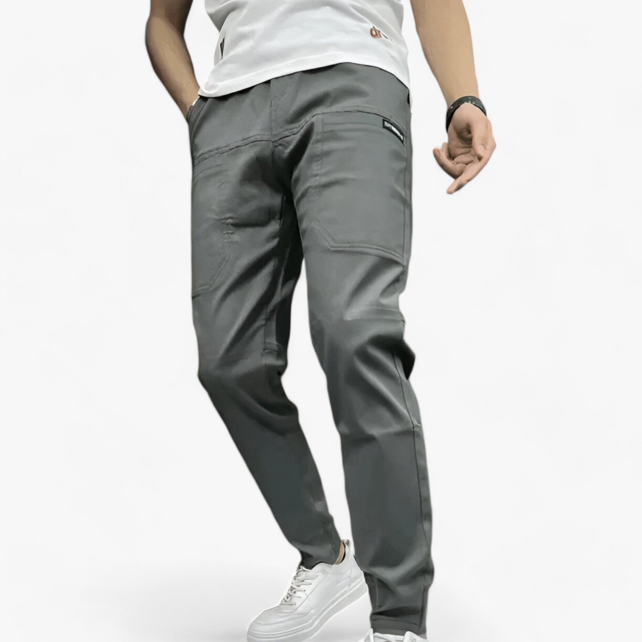 Pantaloni cargo in stretch - Massima flessibilità Uomo - Grigio - cargo flessibilità mannen massima pantaloni pantaloni cargo pants stretch uomo - Concept Palermo