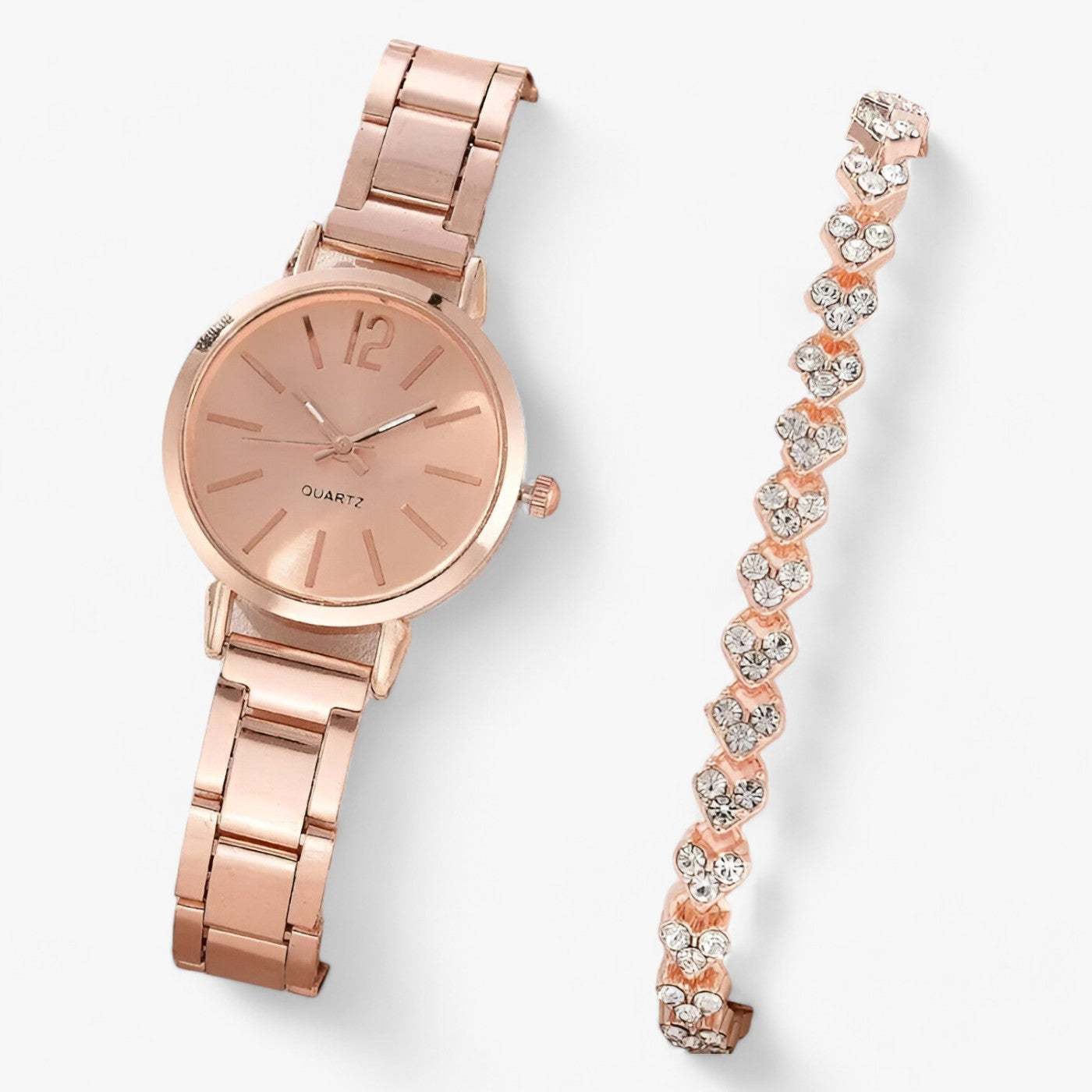Orologio in lega digitale - Design per un'eleganza senza tempo - Set in oro rosa 2 - accessoires design digitale eleganza horloges lega orologio orologio lega tempo watches - Concept Palermo