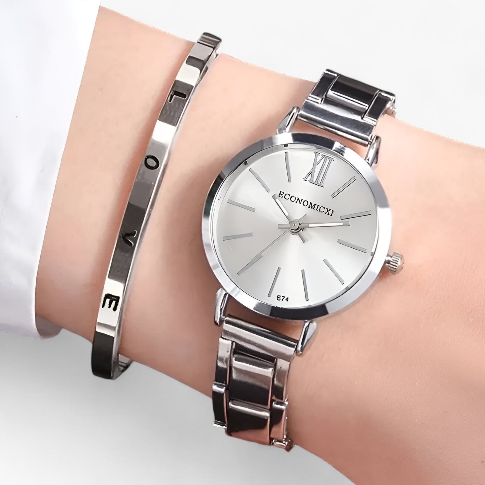 Orologio in lega digitale - Design per un'eleganza senza tempo - Set argento - accessoires design digitale eleganza horloges lega orologio orologio lega tempo watches - Concept Palermo