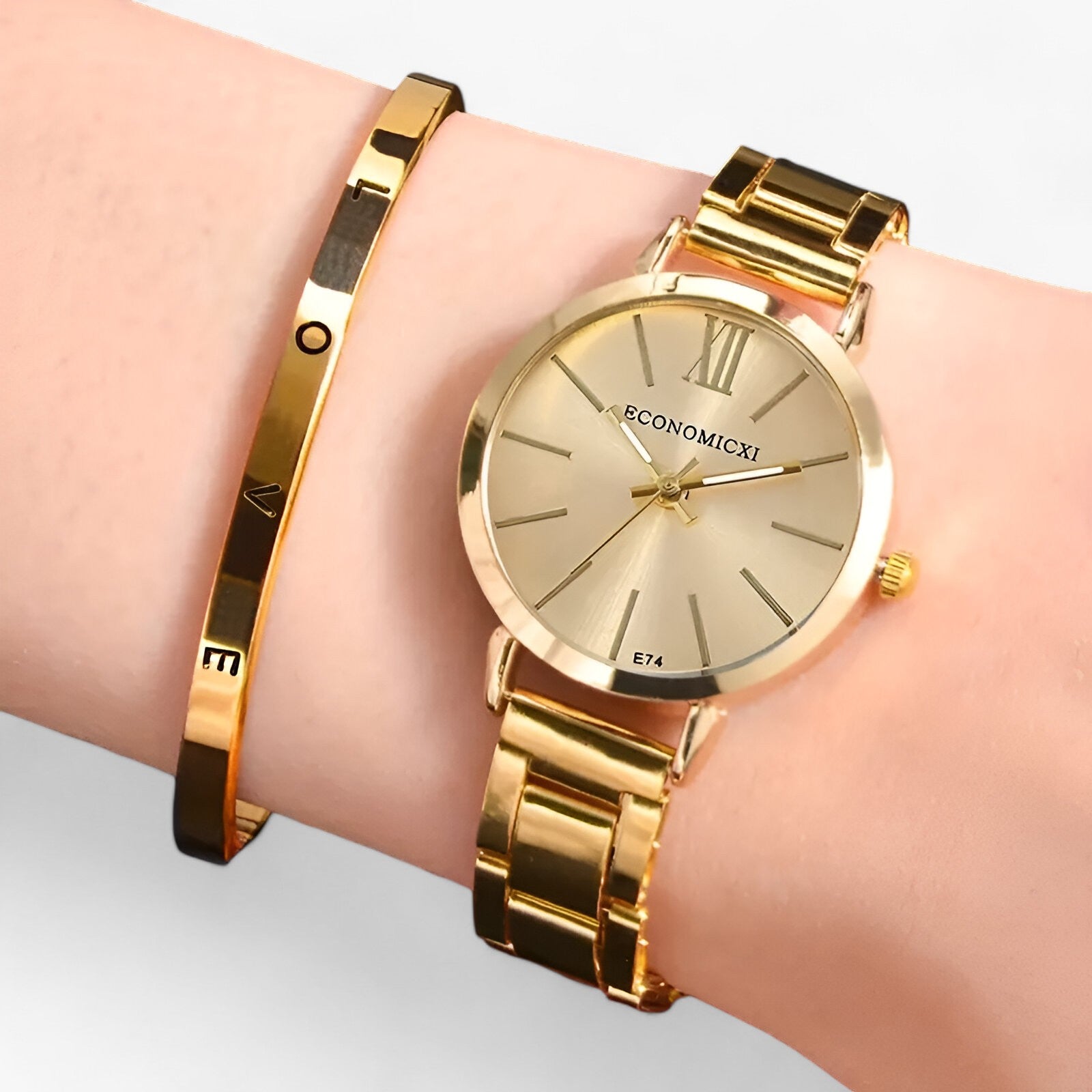 Orologio in lega digitale - Design per un'eleganza senza tempo - Set d'oro - accessoires design digitale eleganza horloges lega orologio orologio lega tempo watches - Concept Palermo