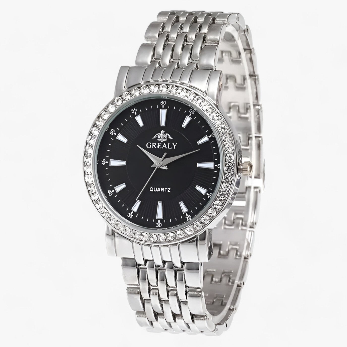 Acciaio inossidabile e acido al quarzo: una simbiosi di stile e precisione Uomo - Argento Nero Grande - accessoires acciaio acciaio inossidabile acido horloges inossidabile precisione quarzo simbiosi stile watches - Concept Palermo