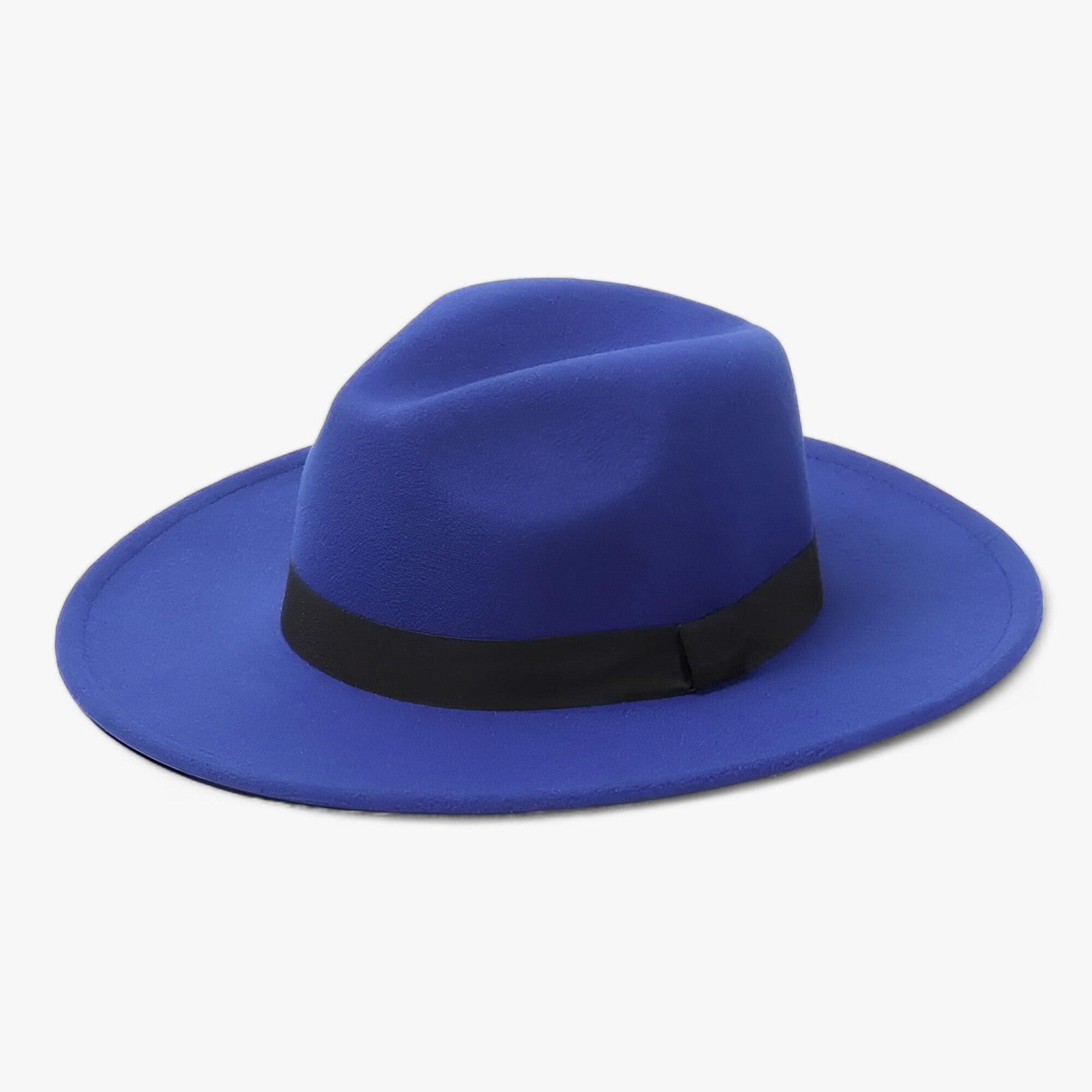 Cappello fedora vintage unisex in lana - Stile intramontabile per il clima fresco - Blu zaffiro - cappello cappello fedora clima fedora fresco Hat intramontabile lana stile sun hat WOMEN - Concept Palermo