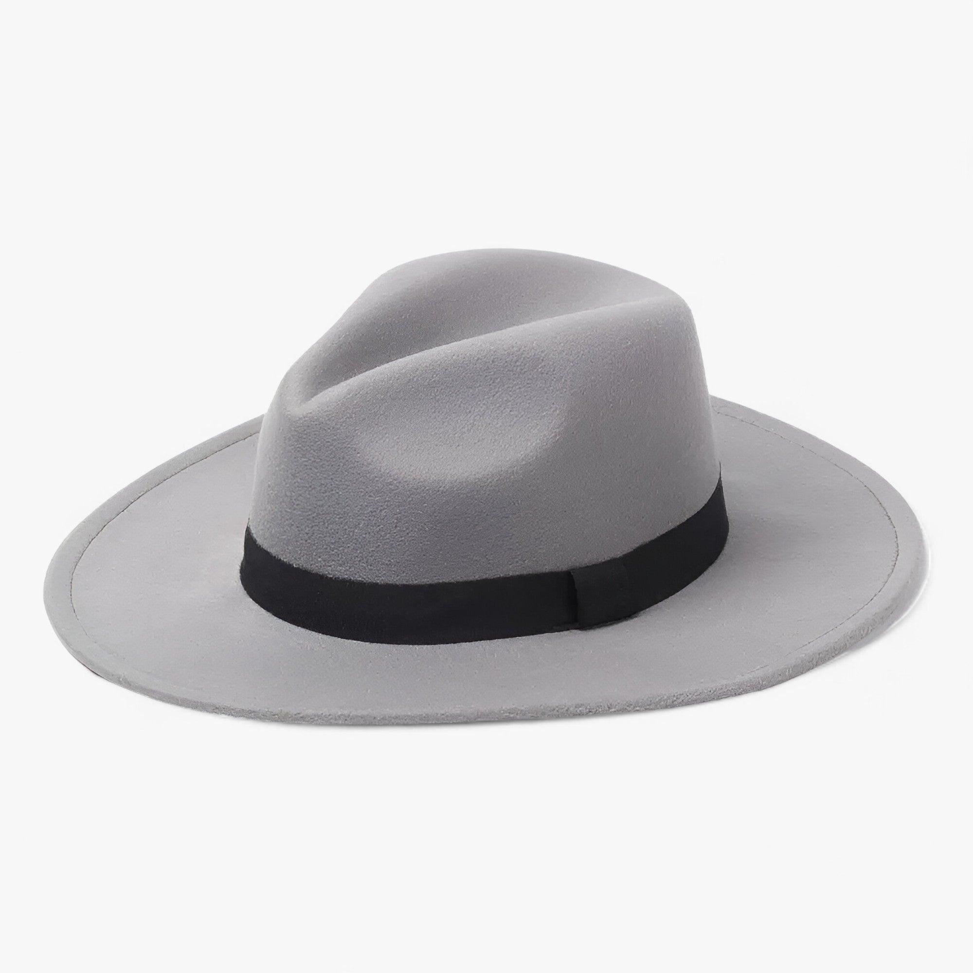 Cappello fedora vintage unisex in lana - Stile intramontabile per il clima fresco - Grigio - cappello cappello fedora clima fedora fresco Hat intramontabile lana stile sun hat WOMEN - Concept Palermo