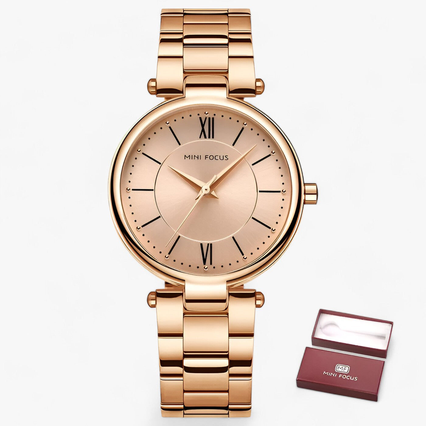 Orologio al Quarzo Stiloso - Design Trendy e Versatile Donna - Scatola rosa - design donna orologio orologio quarzo quarzo stiloso trendy versatile watch for women watches women watch wrist watches for women - Concept Palermo
