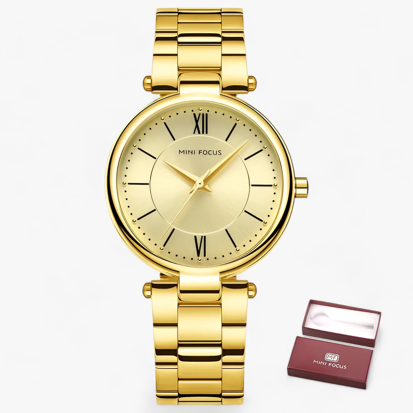Orologio al Quarzo Stiloso - Design Trendy e Versatile Donna - Scatola d'oro - design donna orologio orologio quarzo quarzo stiloso trendy versatile watch for women watches women watch wrist watches for women - Concept Palermo
