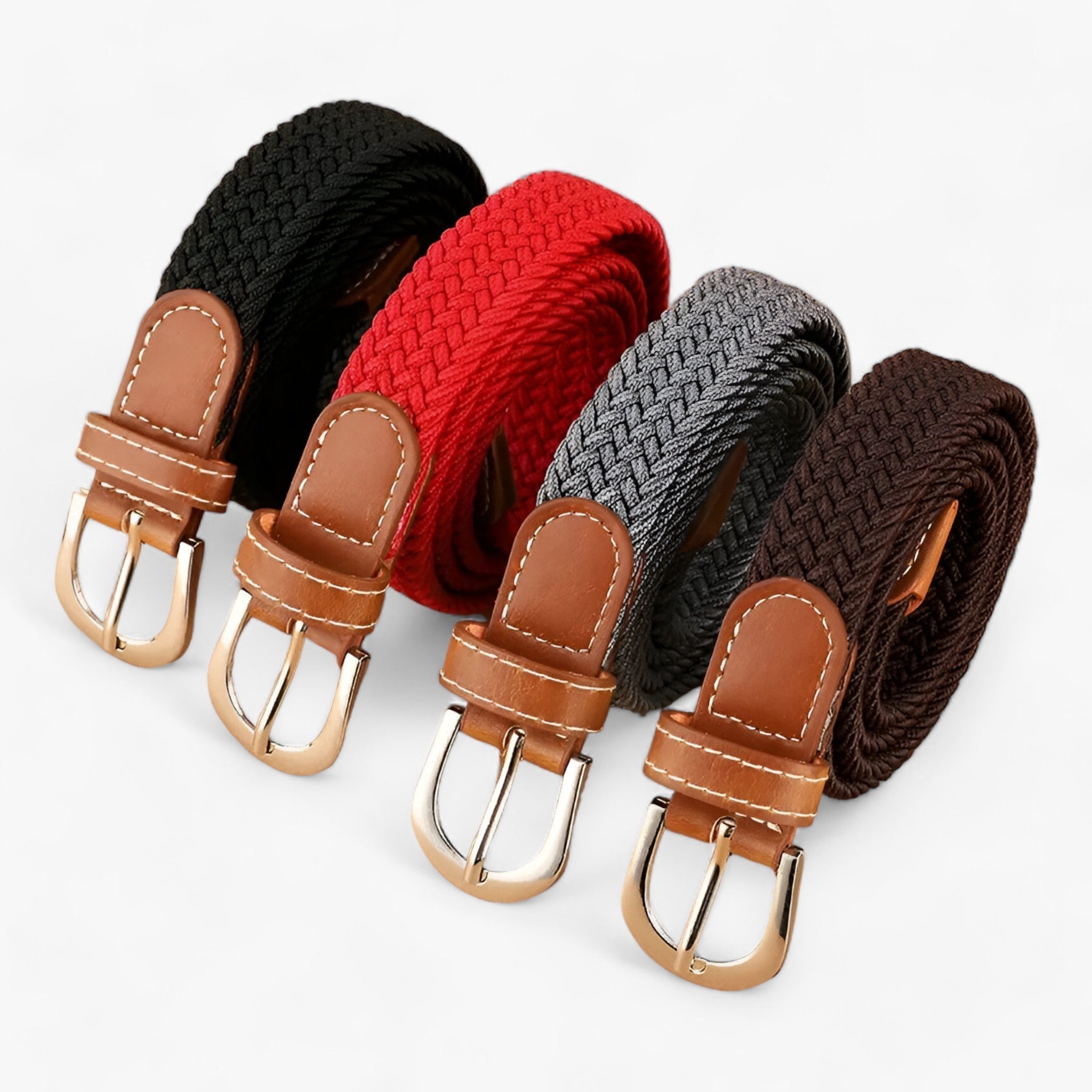 Cintura elastica intrecciata - Confortevole ed - - 2.5cm ADULT Belts Casual cintura cintura elastica confortevole elastica intrecciata Knitted Solid WOMEN women's belt - Concept Palermo