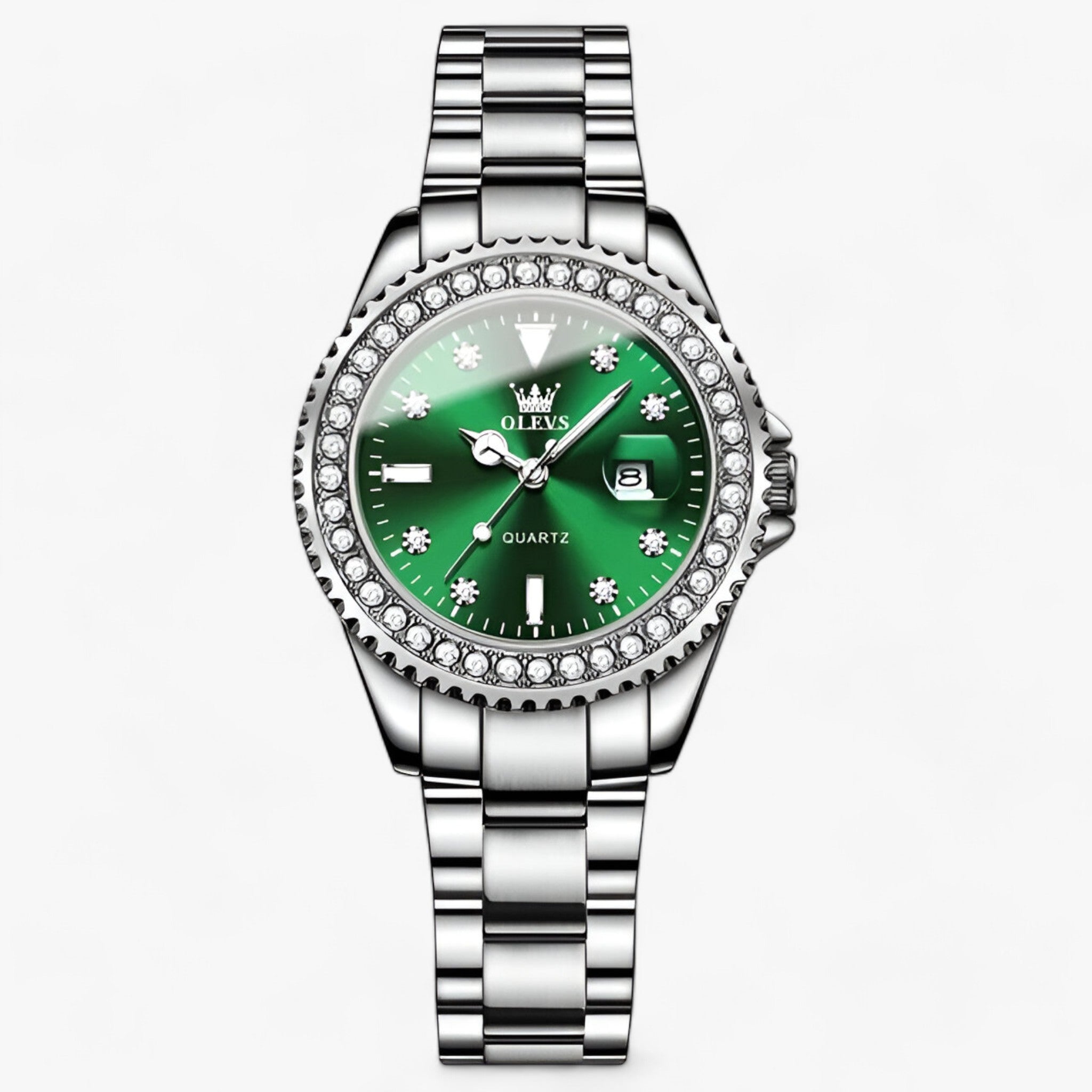Moda femminile - Design minimalista con funzionalità moderna Acciaio - Verde argento-PDBLV - acciaio design femminile funzionalità minimalista moda moda femminile moderna watch watch for women watches women women watch - Concept Palermo