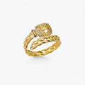 Anillo tipo cinturón de circonio - estiloso