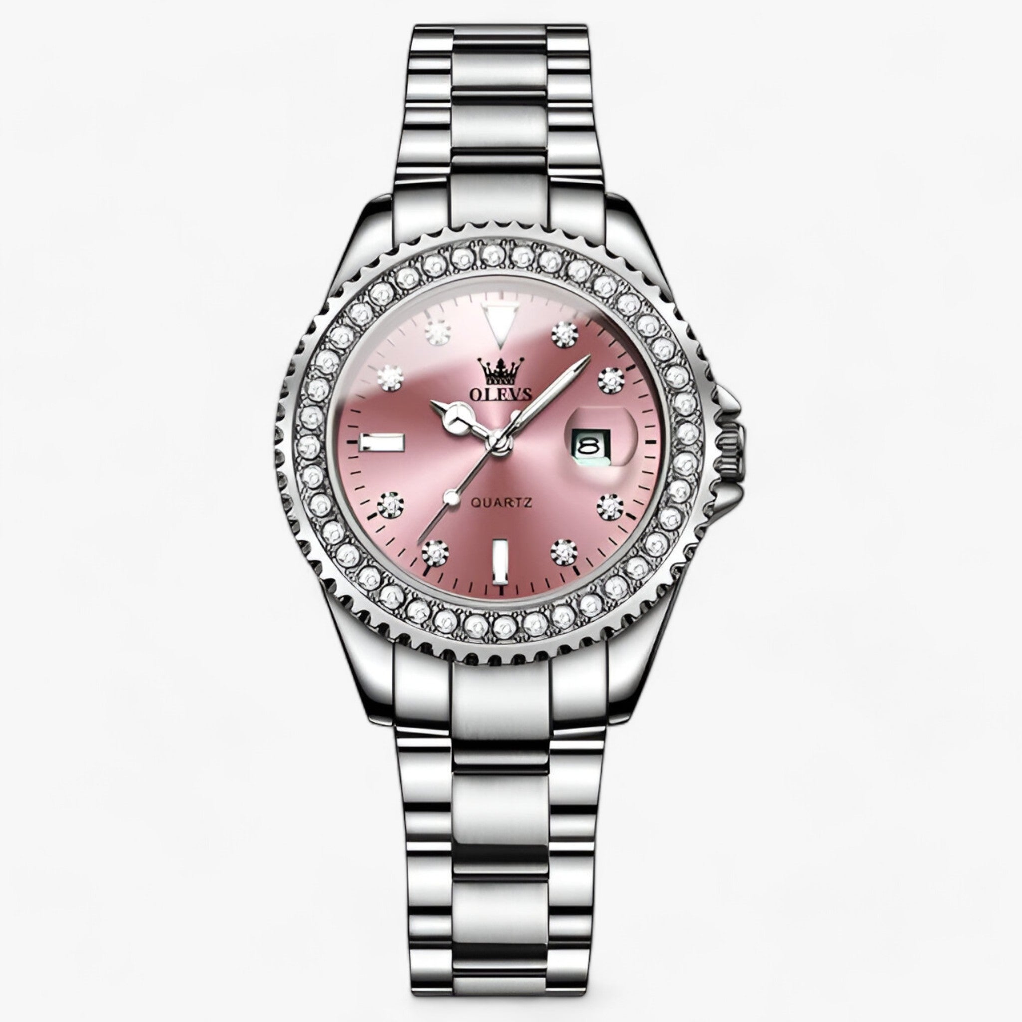 Moda femminile - Design minimalista con funzionalità moderna Acciaio - Argento Rosa-GDBF - acciaio design femminile funzionalità minimalista moda moda femminile moderna watch watch for women watches women women watch - Concept Palermo