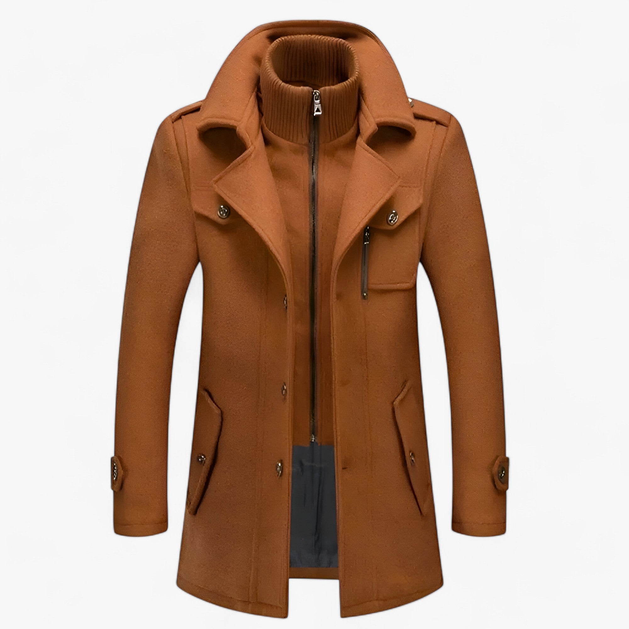 Giacca a vento lunga - Protettiva ed Uomo - Cammello - giacca giacca vento jacket for men Jackets & Coats lunga men's coats & jackets protettiva uomo vento winter jacket Winter jacket men - Concept Palermo