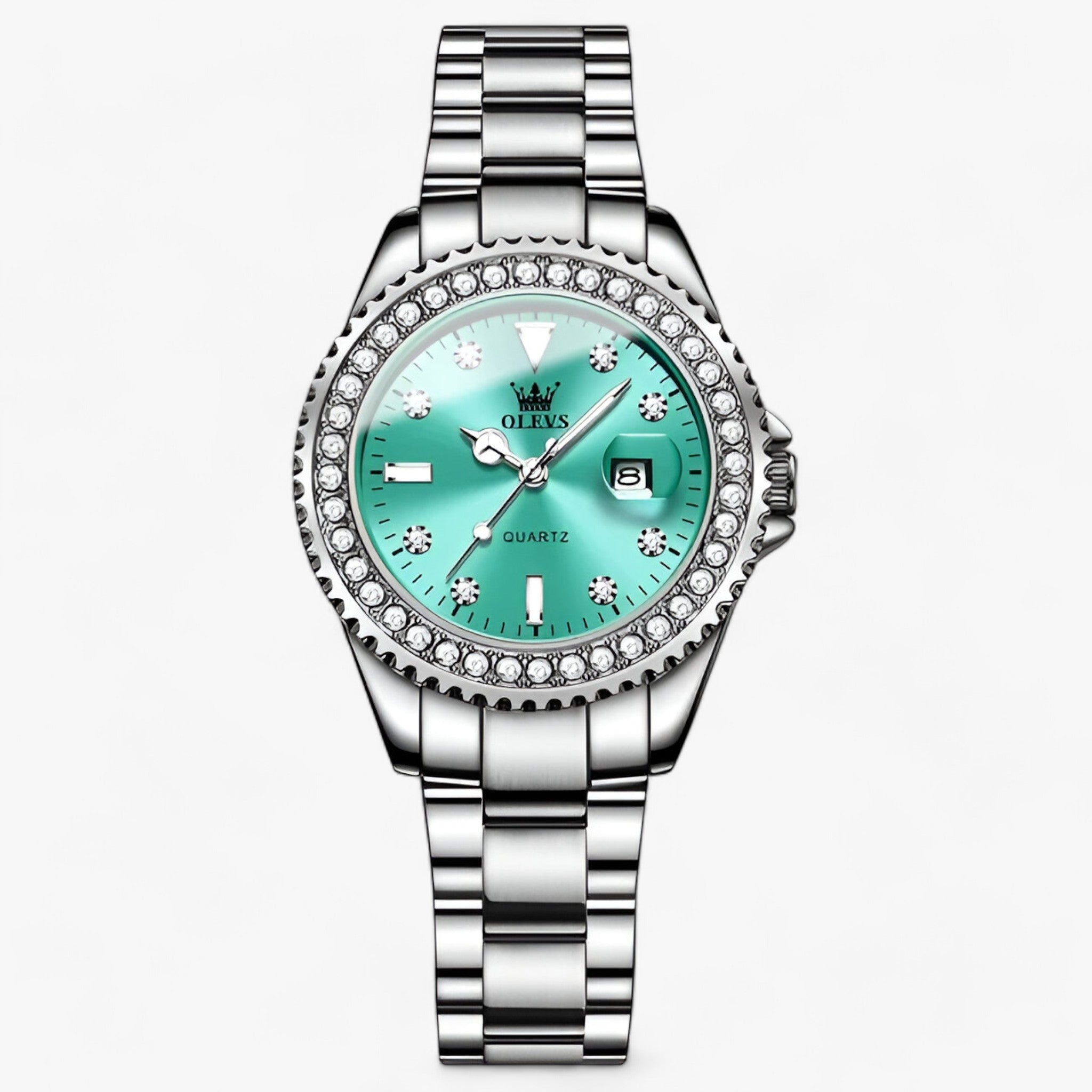 Moda femminile - Design minimalista con funzionalità moderna Acciaio - Argento Turchese-GDBQ - acciaio design femminile funzionalità minimalista moda moda femminile moderna watch watch for women watches women women watch - Concept Palermo