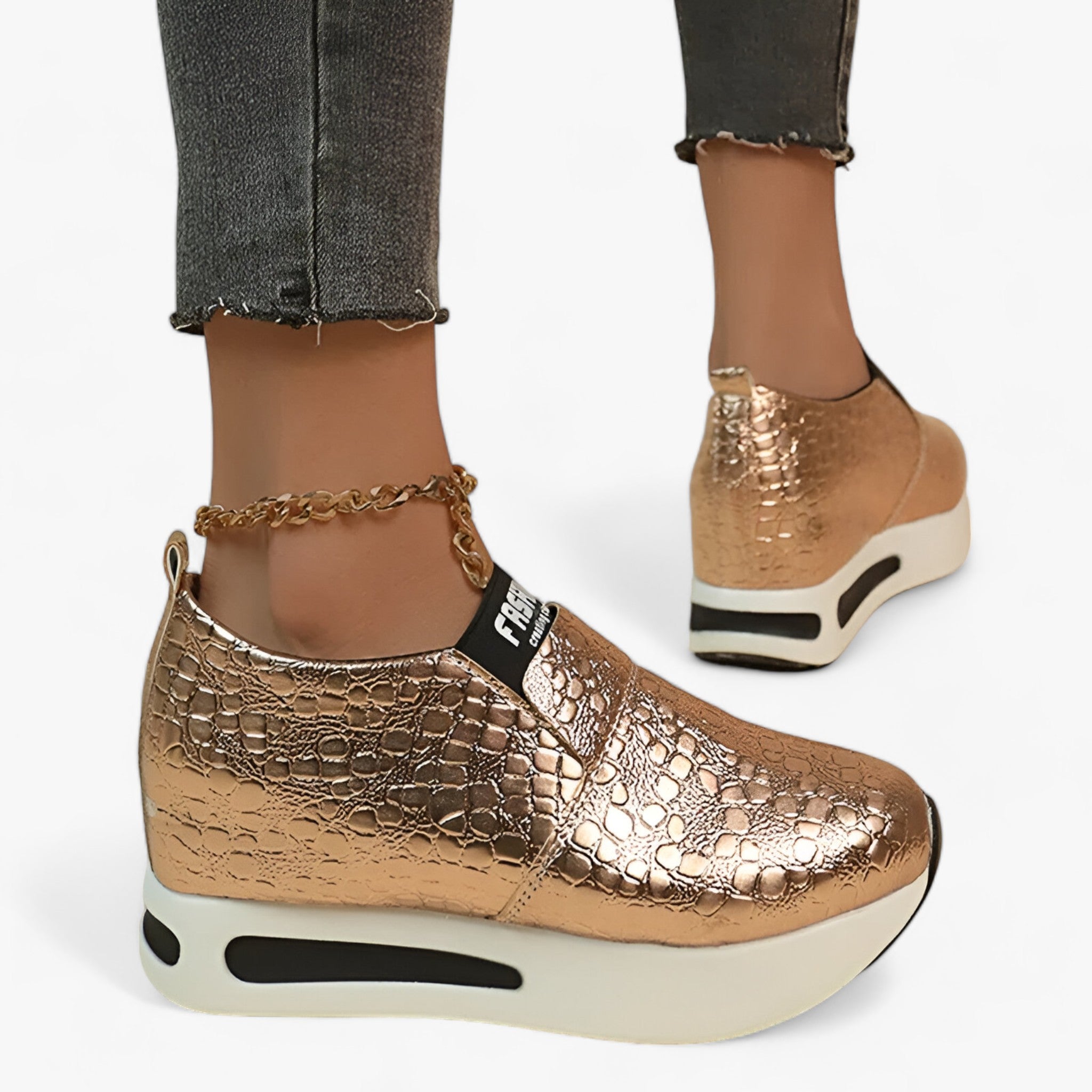 Sneakers con Piattaforma Chic e Confortevoli – Il Equilibrio tra Stile e Benessere Pelle Uomo - - benessere chic confortevoli equilibrio pelle piattaforma shoes sneakers WOMEN - Concept Palermo
