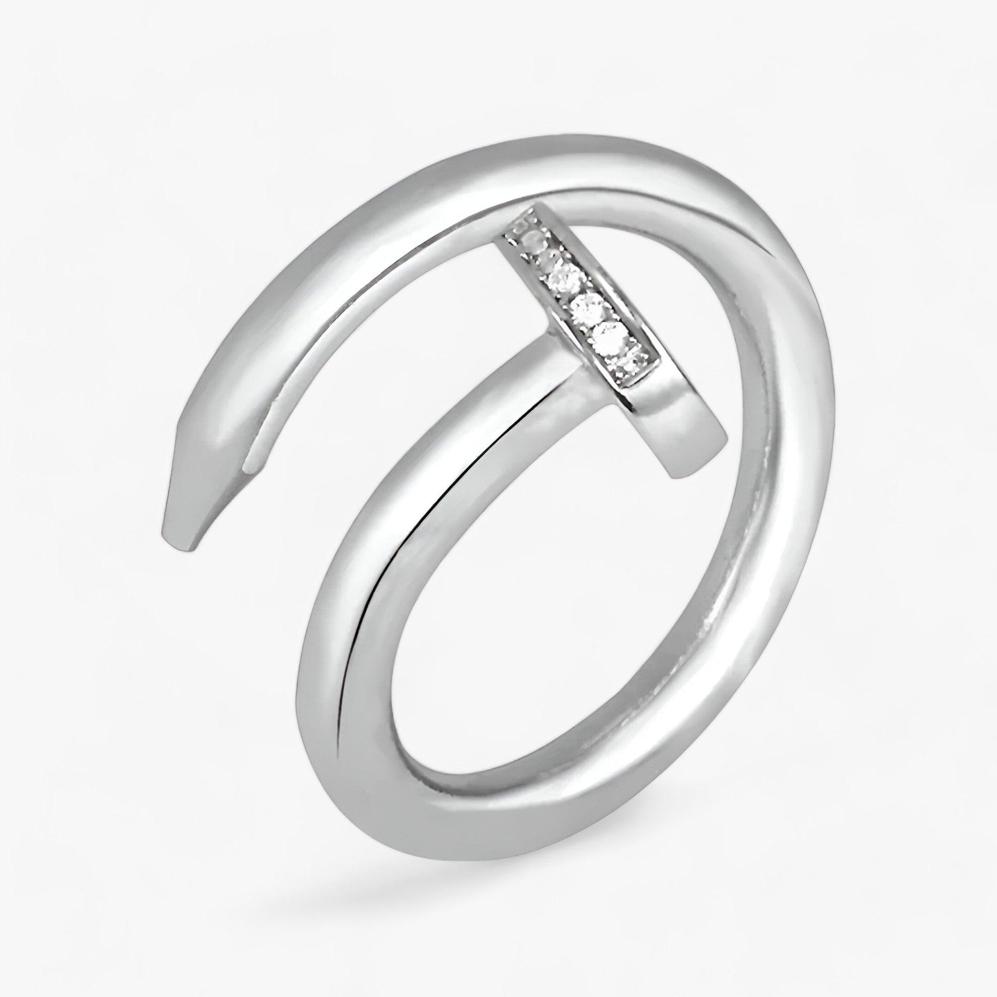 Anello con chiodo - Per uno stile trendy e versatile Donna - Argento - anello anello chiodo chiodo donna jewelry Rings stile trendy versatile womens ring - Concept Palermo