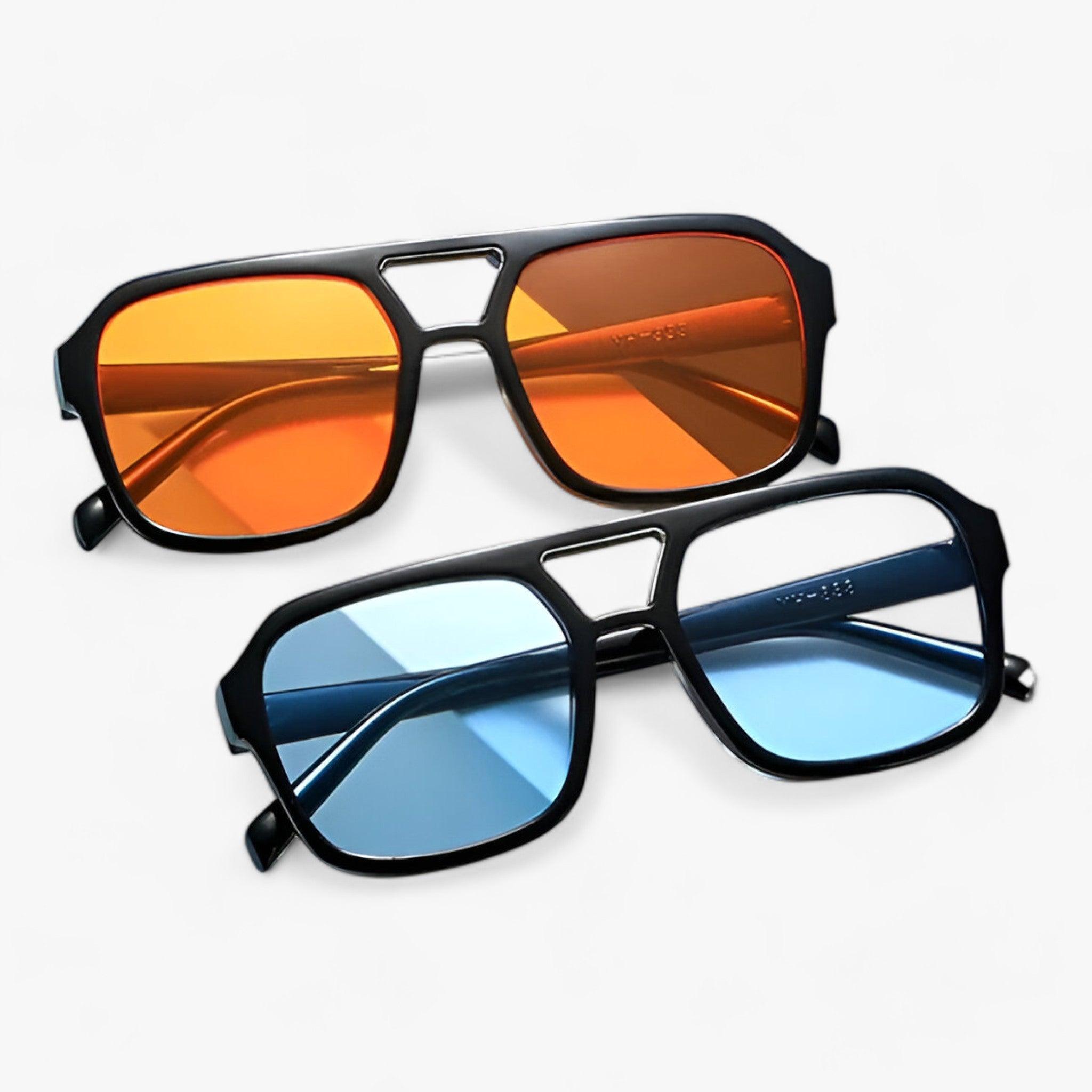Occhiali da Sole Quadrati Unisex Vintage Retrò Protezione UV400 per Uomo e Donna - - Acrylic ADULT DLIDW EYEWEAR Mainland China occasioni occhi occhiali occhiali sole Polycarbonate protezione quadrati sole SQUARE sunglasses UV400 WOMEN - Concept Palermo