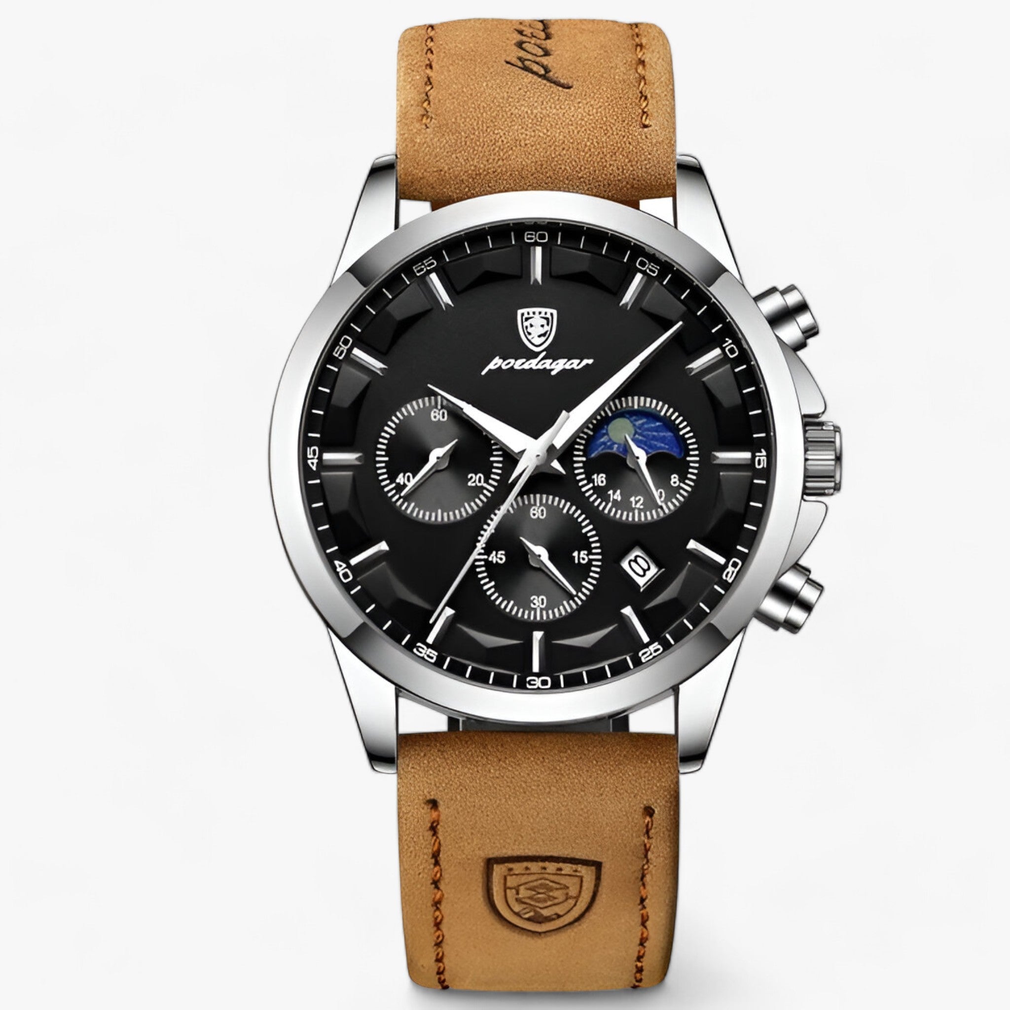 Orologio da Uomo - Eleganza e Precisione - Argento Nero L - accessoires eleganza horloges orologio orologio uomo precisione uomo watches - Concept Palermo