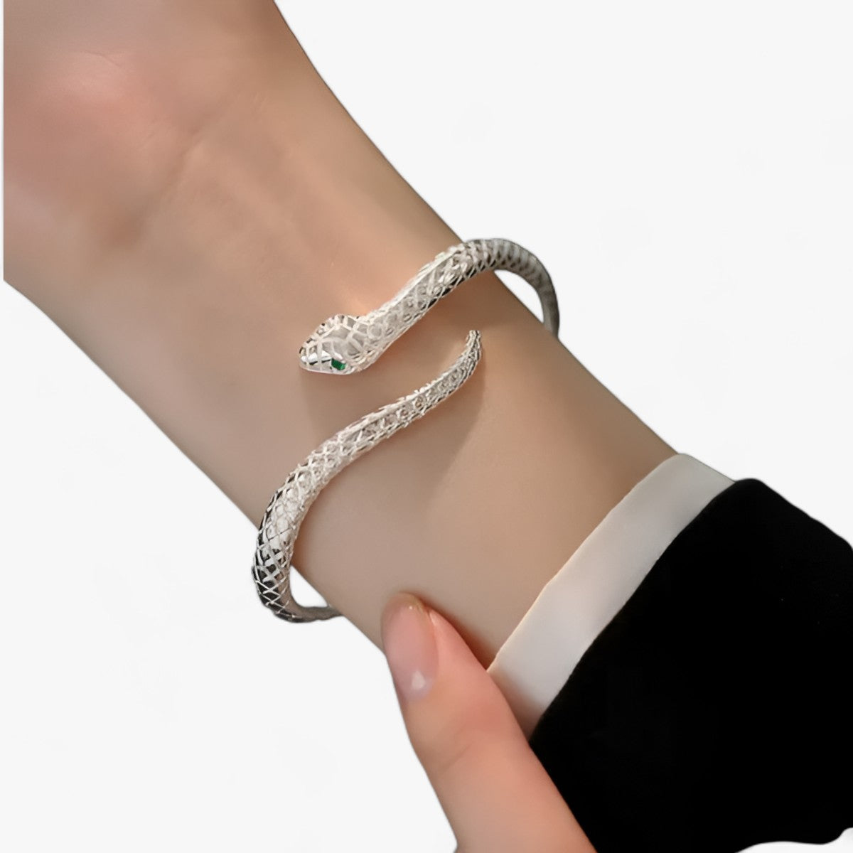 Bracciale a charm a serpente in argento di Elise - Sottile e alla moda per ogni occasione Donna - - 1.1g 16CM+5 925 Anniversary Engagement Gift Part B029 BRACELETS Charm Bracelets CHUHAN Classic Contact Customer Service Fine Geometric Hand made High discount free express Mainland China Mom Wife Girlfriend Daughter No None opp bag ziplock bag party Picture customization color customization silver Sterling Third Party Appraisal Women YES Zircon - Concept Palermo