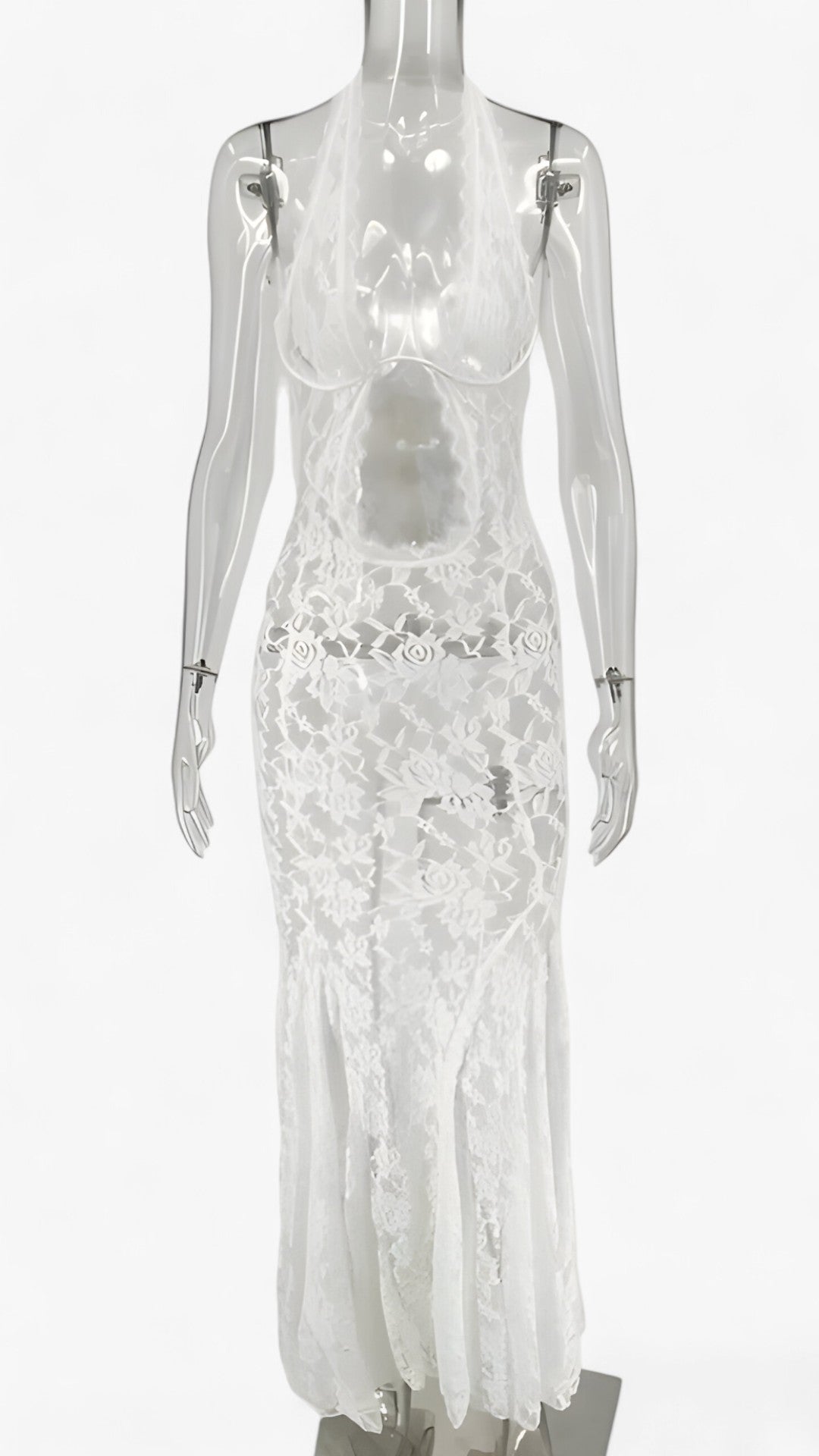 Abito lungo - Rinnova il tuo guardaroba estivo Donna - - abito Ankle-Length donna dresses estivo guardaroba Lace Lace Dress Natural Neck-mounted Polyester regular rinnova Sexy & Club Sheath sleeveless slim fit Spring/Summer synthetic fiber TOSSY WOMEN - Concept Palermo