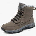 Botas de nieve de piel impermeable - Ultra cálidas y prácticas para hombre