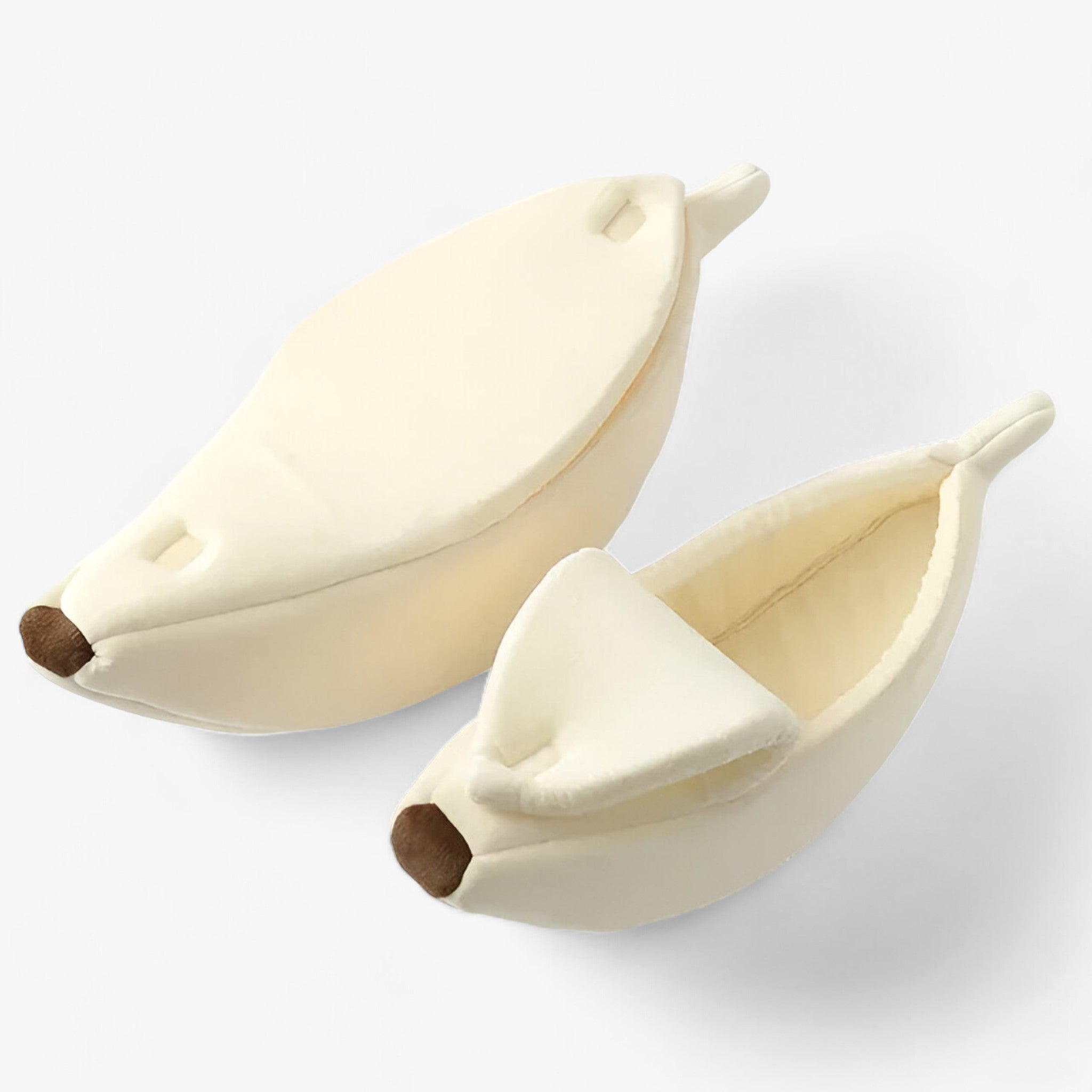 Letto per gatti a forma di banana - Riparo accogliente per il tuo amico peloso Lino - Beige 1 pz - accogliente amico banana cat bed dog bed forma gatti letto letto gatti lino pet bed WOMEN - Concept Palermo