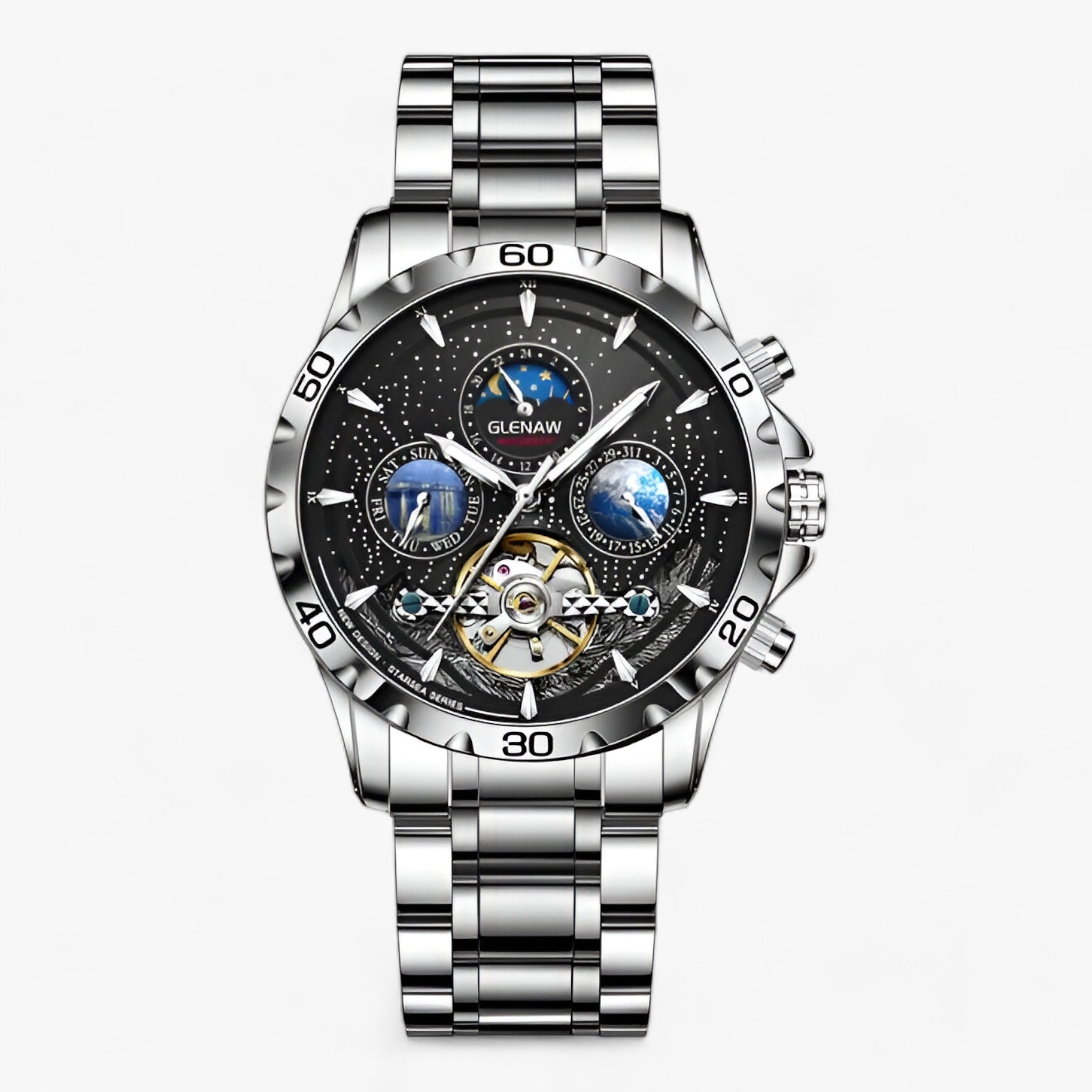 La Bellezza del Tempo - Orologi Stellati con Incomparabile Precisione Uomo - Nero Argento - bellezza bellezza tempo incomparabile men orologi precisione stellati tempo uomo - Concept Palermo
