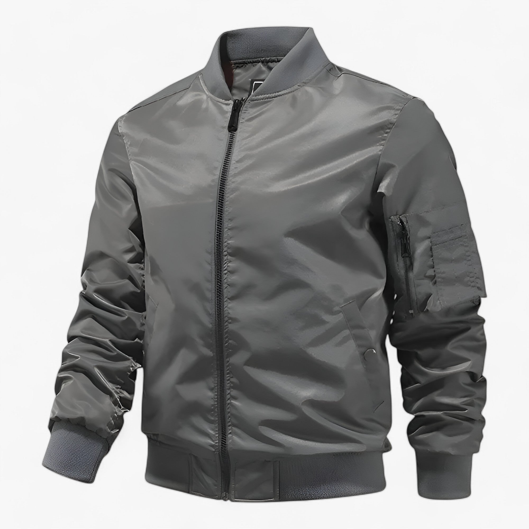 Giacca da pilota Aero Uomo - Giacca da volo con colletto rialzato Unicolore - Grigio - aero colletto giacca giacca pilota jacket jacket for men Jackets & Coats men's coats & jackets Outerwear & Jackets pilota rialzato unicolore winter jacket Winter jacket men - Concept Palermo