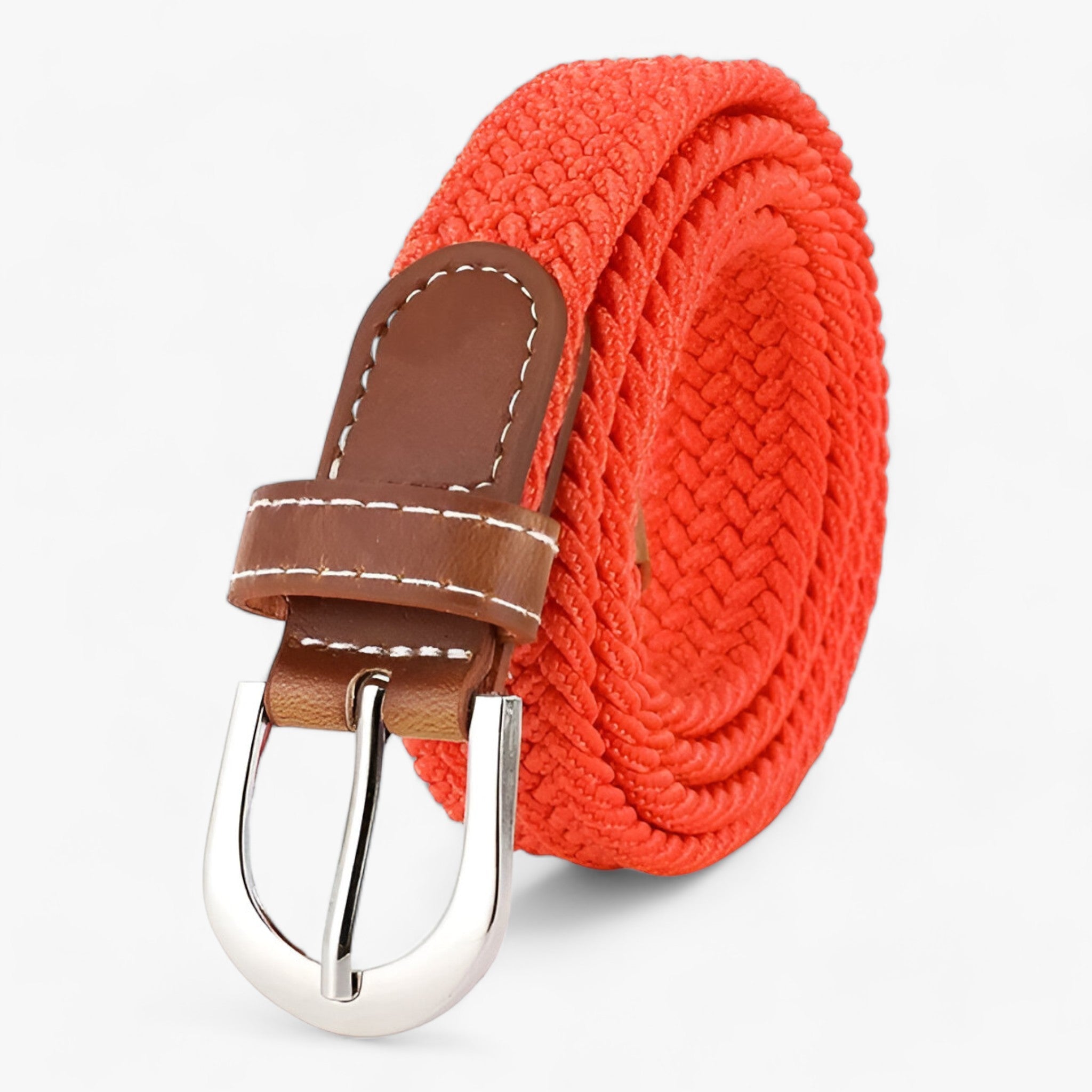 Cintura elastica intrecciata - Confortevole ed - Arancia 105CM - 2.5cm ADULT Belts Casual cintura cintura elastica confortevole elastica intrecciata Knitted Solid WOMEN women's belt - Concept Palermo