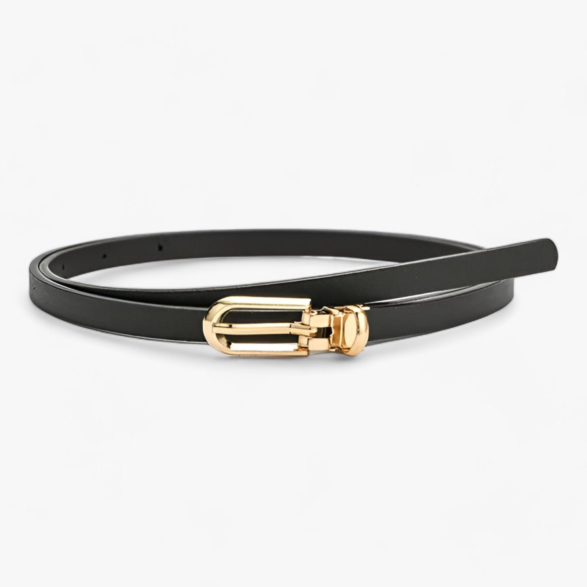 Cintura sottile: accessorio alla moda versatile Donna - Nero 105CM - 1 accessorio ADULT alla Belts China (mainland) cintura cintura sottile donna fashion Faux Leather Mainland China moda ny14 PU Solid sottile versatile WOMEN Zhejiang - Concept Palermo