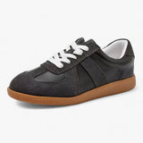 Zapatillas para mujer negras de piel auténtica - Cómodas, elegantes, perfectas para todos los días