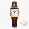 Reloj cuadrado de mujer: bonito y para ocasiones especiales de piel