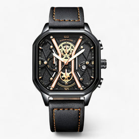 Orologio Cronografo Senza Tempo - Combinazione di Eleganza e Precisione Uomo - Oro Nero L - combinazione cronografo eleganza Linen men orologio orologio cronografo precisione tempo uomo - Concept Palermo