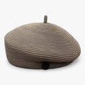 Sombrero de paja elegante para mujer con ala ancha para el sol de verano